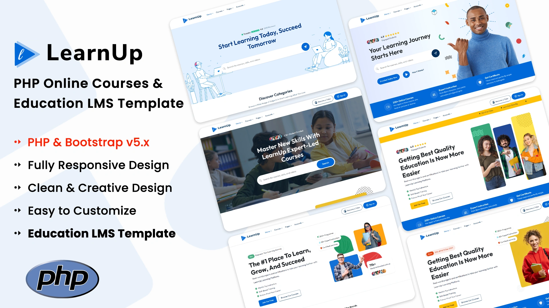 LearnUp - PHP Online Courses & Education LMS Template