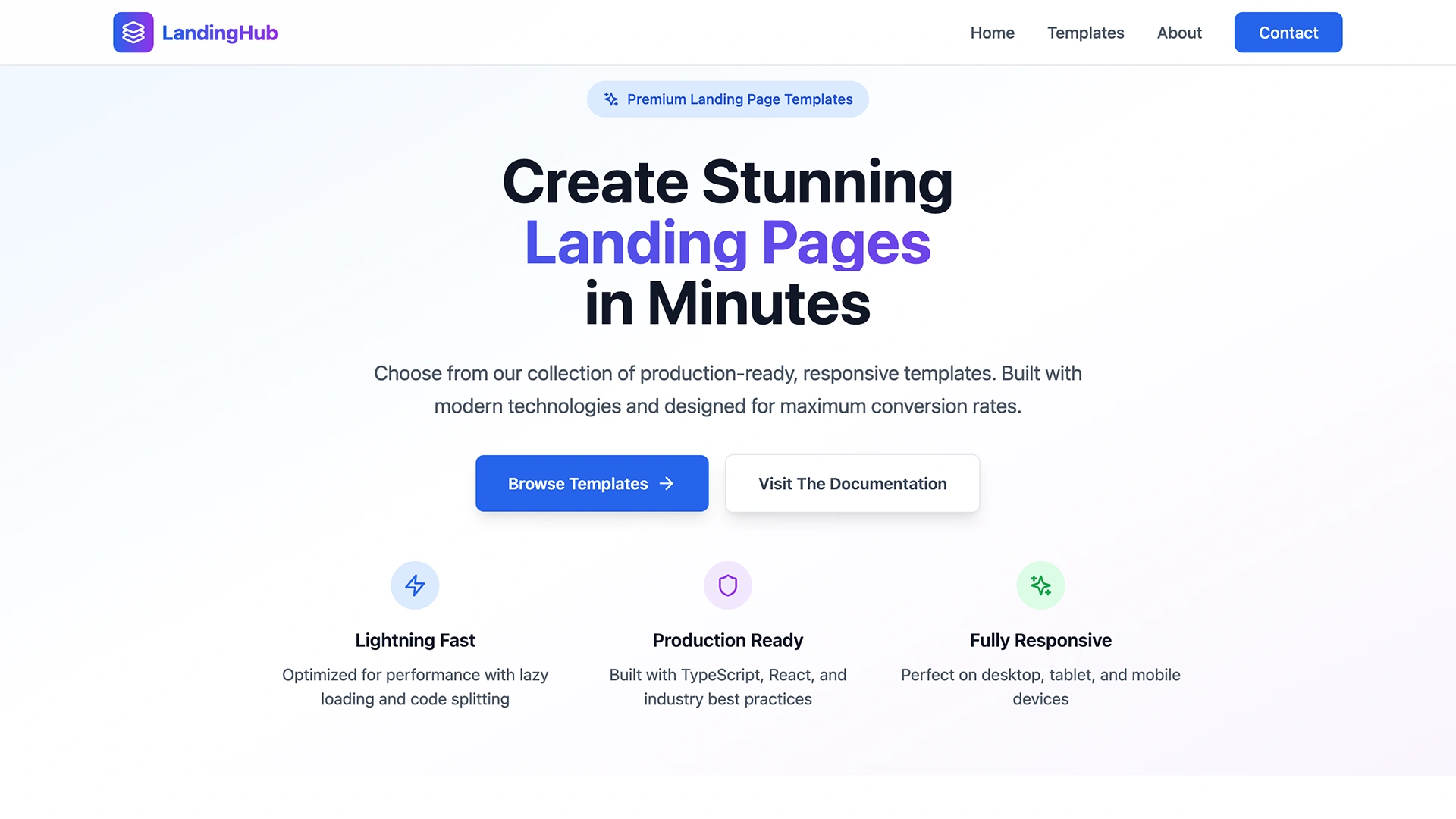 LandingHub - Multipurpose Landing Page Templates for Every Business