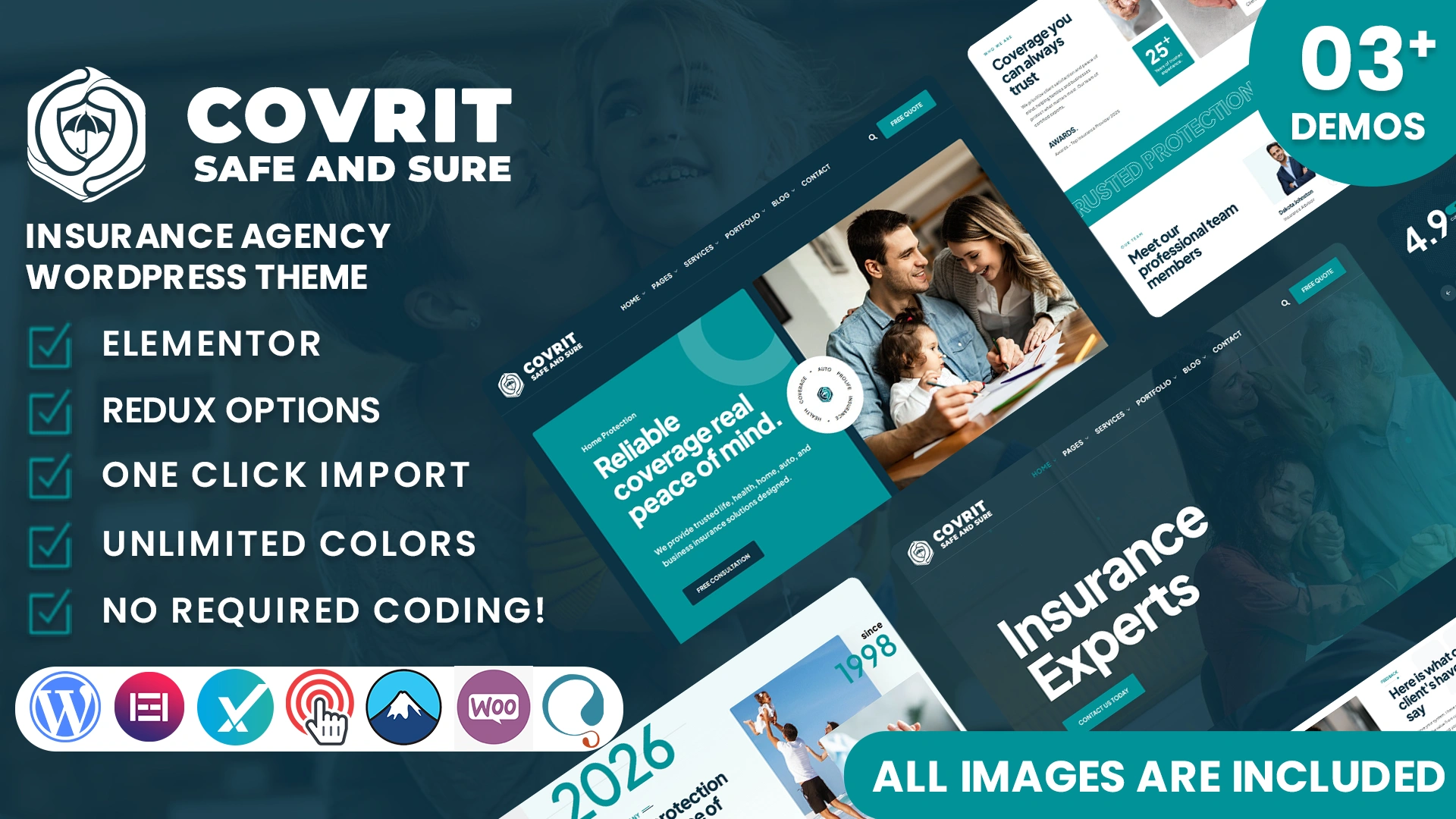 Covrit - Insurance Agency WordPress Theme