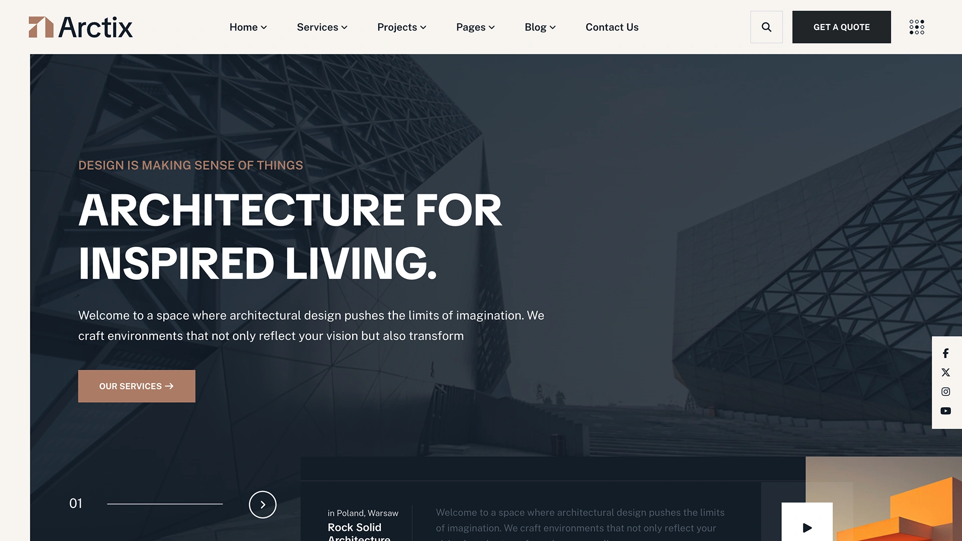 Arctix - Architecture & Interior Design Template