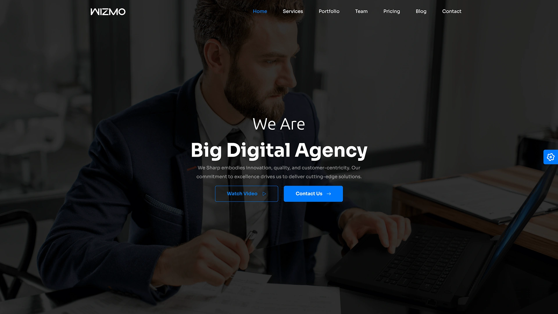 Wizmo - Landing Page Templates + LTR & RTL + Light & Dark