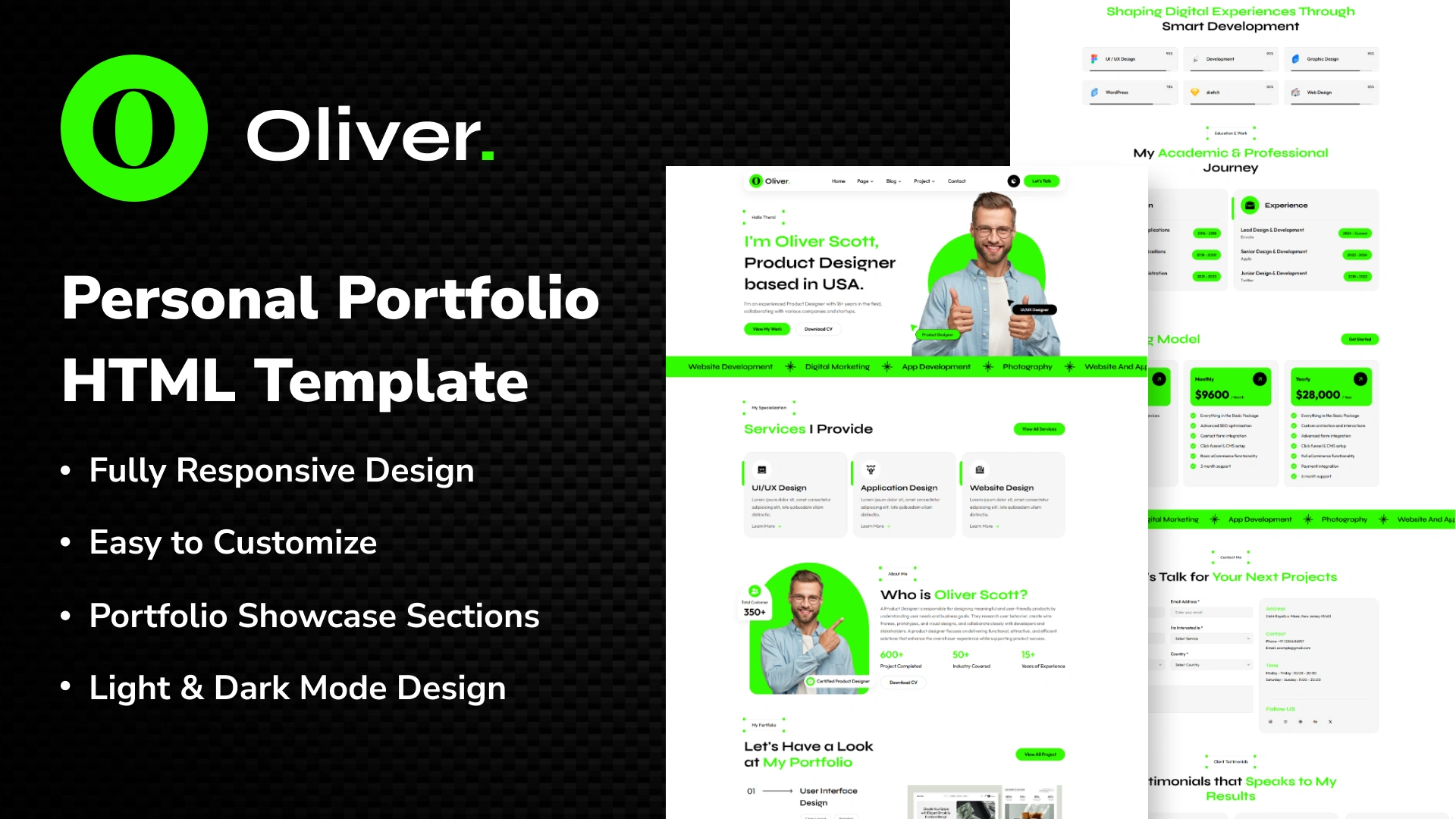 Oliver - Professional CV Resume Portfolio Template