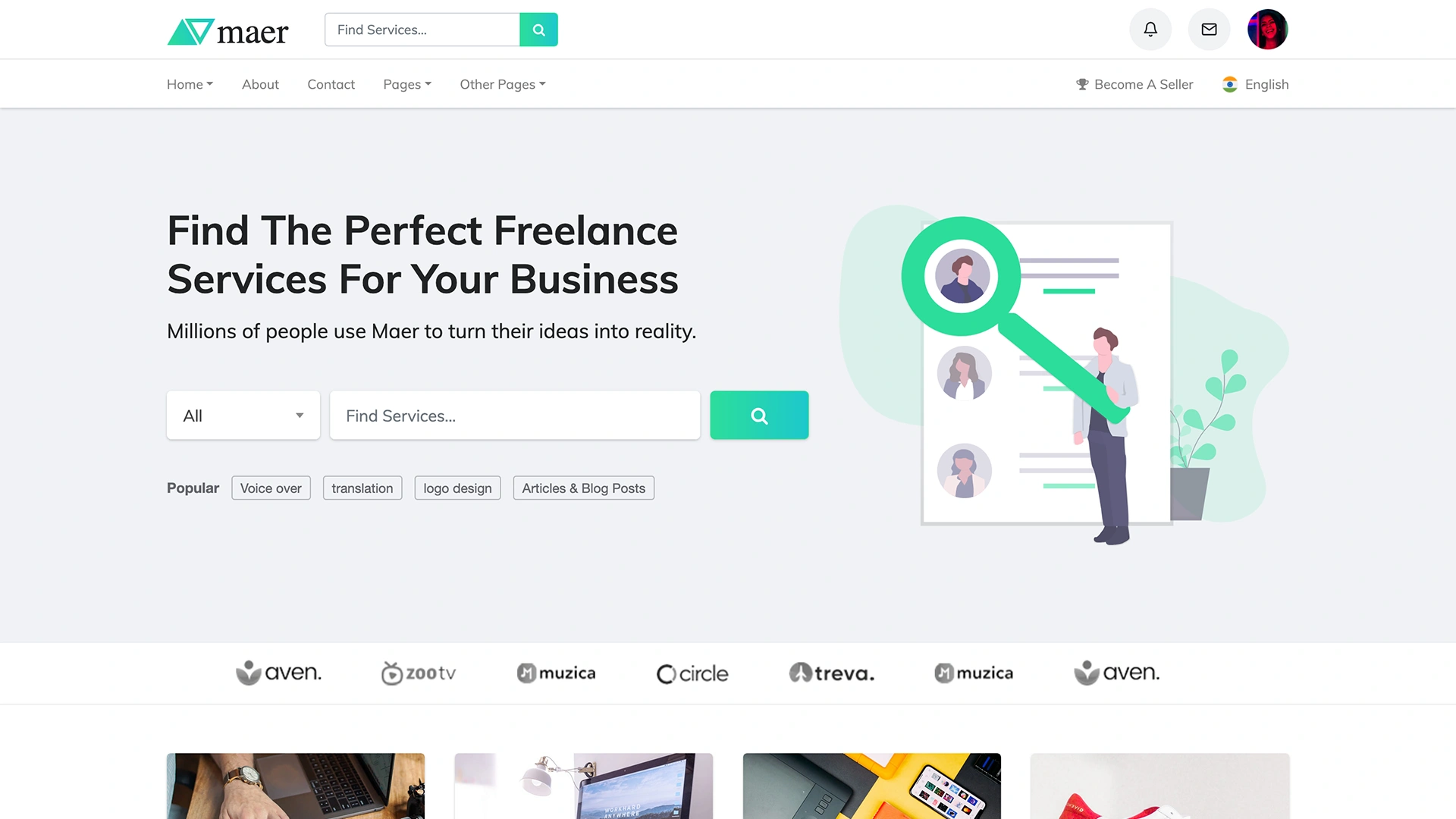 Maer - LMS & Freelance Services Marketplace