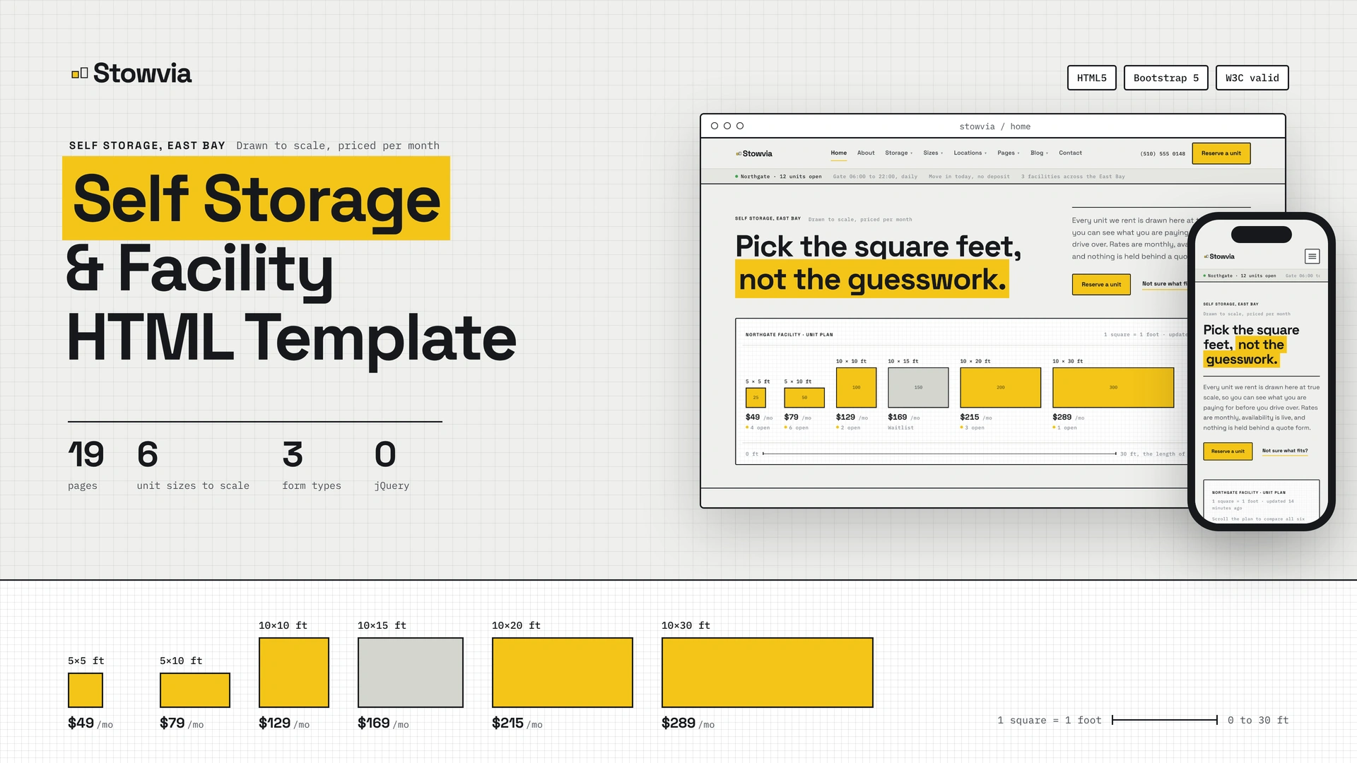 Stowvia - Self Storage & Facility HTML Template