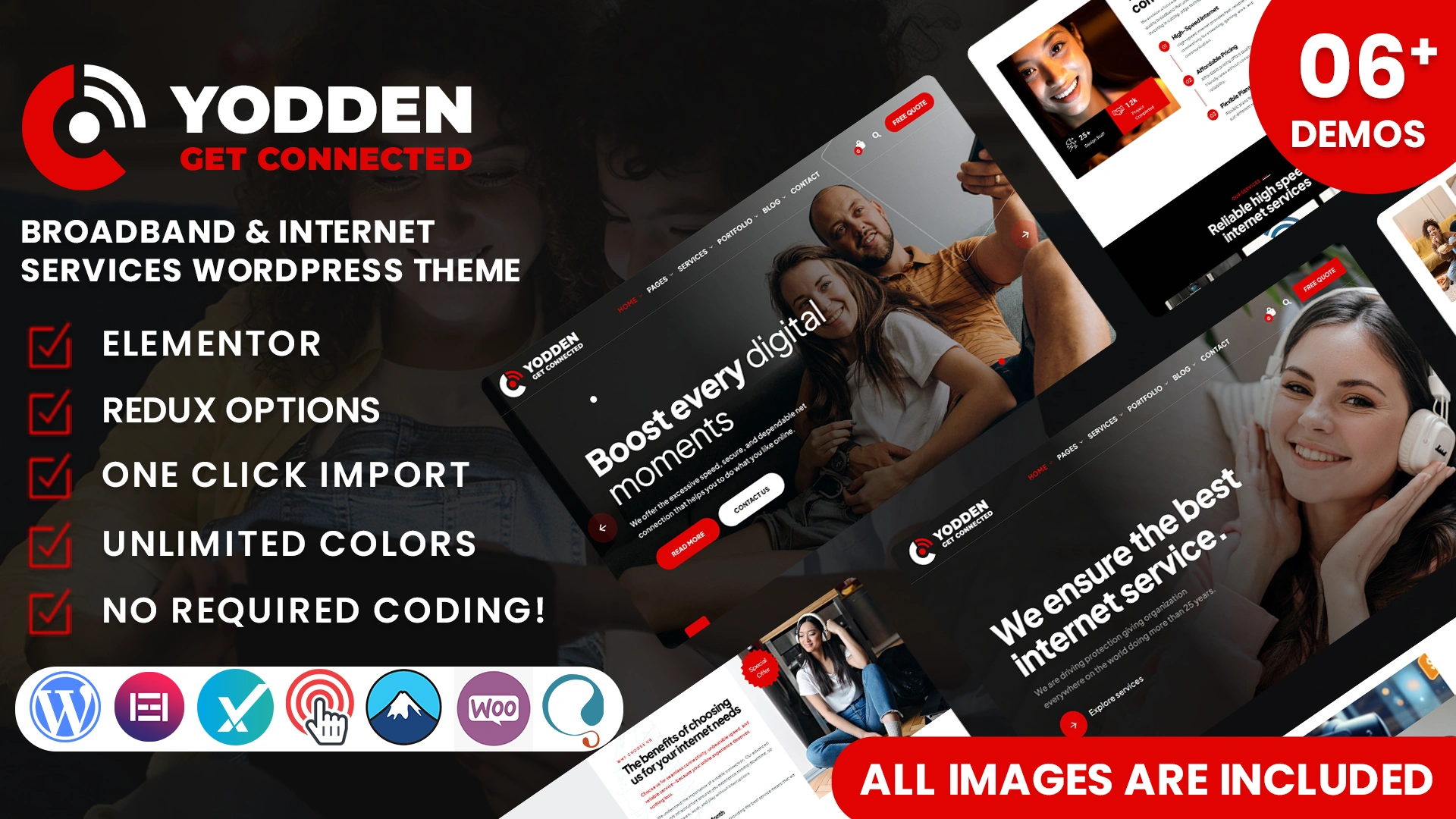 Yodden - Broadband & Internet Services WordPress Theme