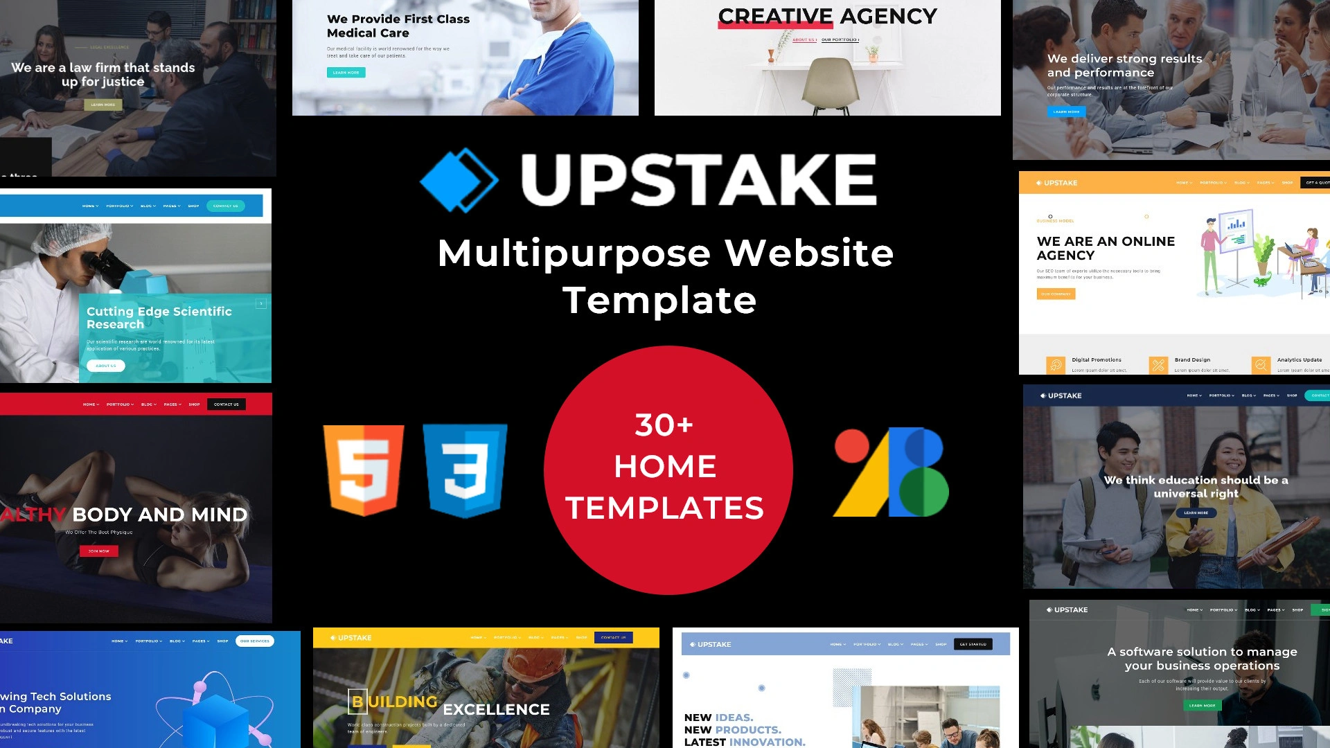 Upstake - Multipurpose Website HTML5 Template