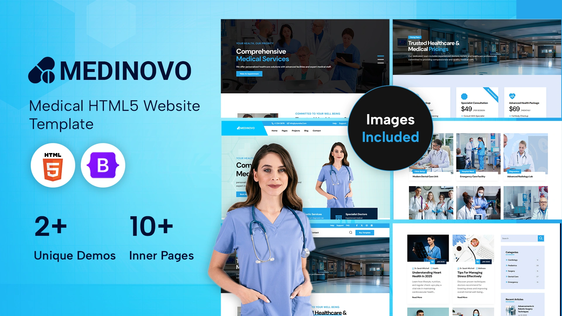 Medinovo - Medical & Healthcare HTML Template