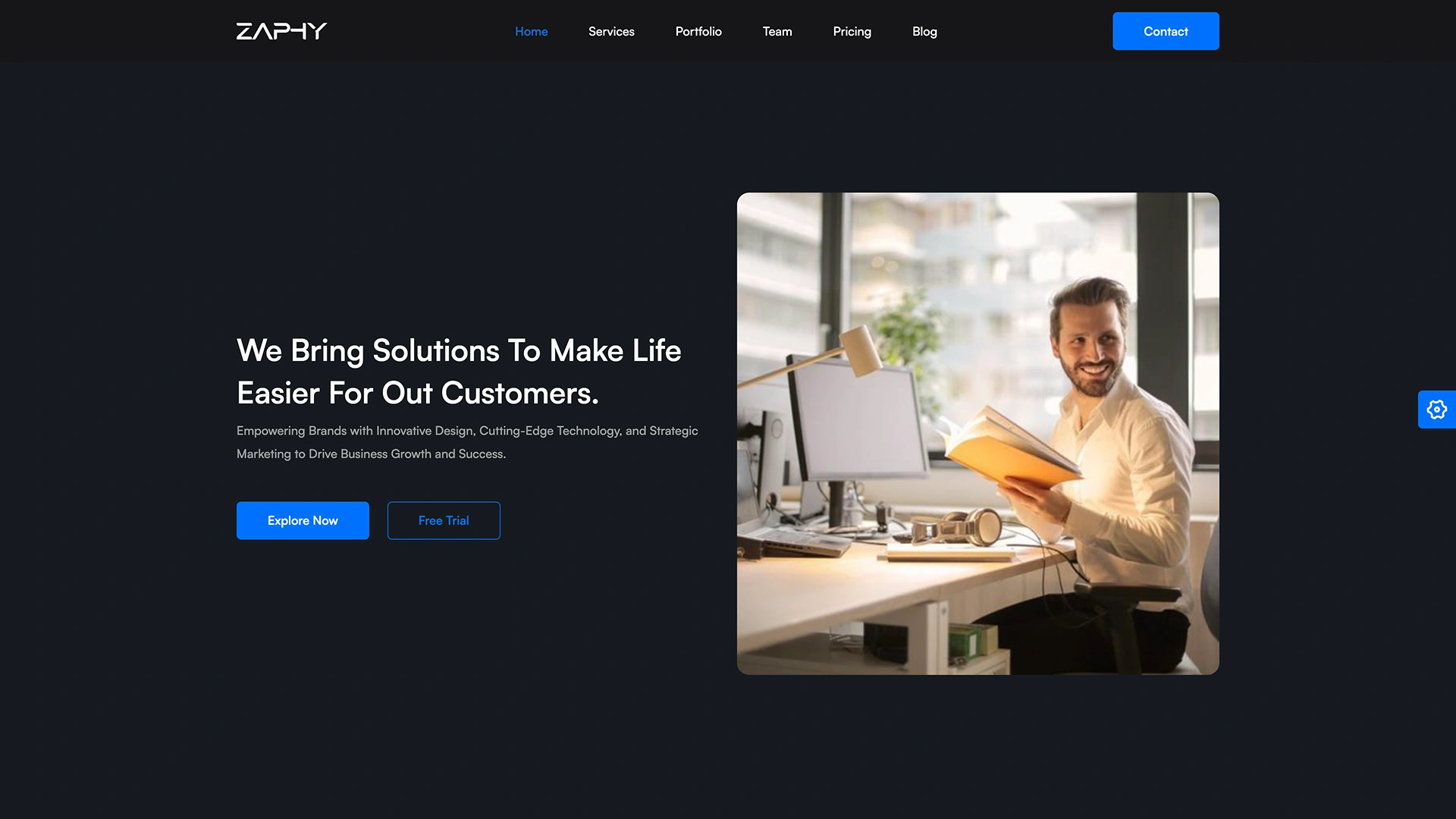 Zaphy - Landing Page Templates + LTR & RTL + Light & Dark