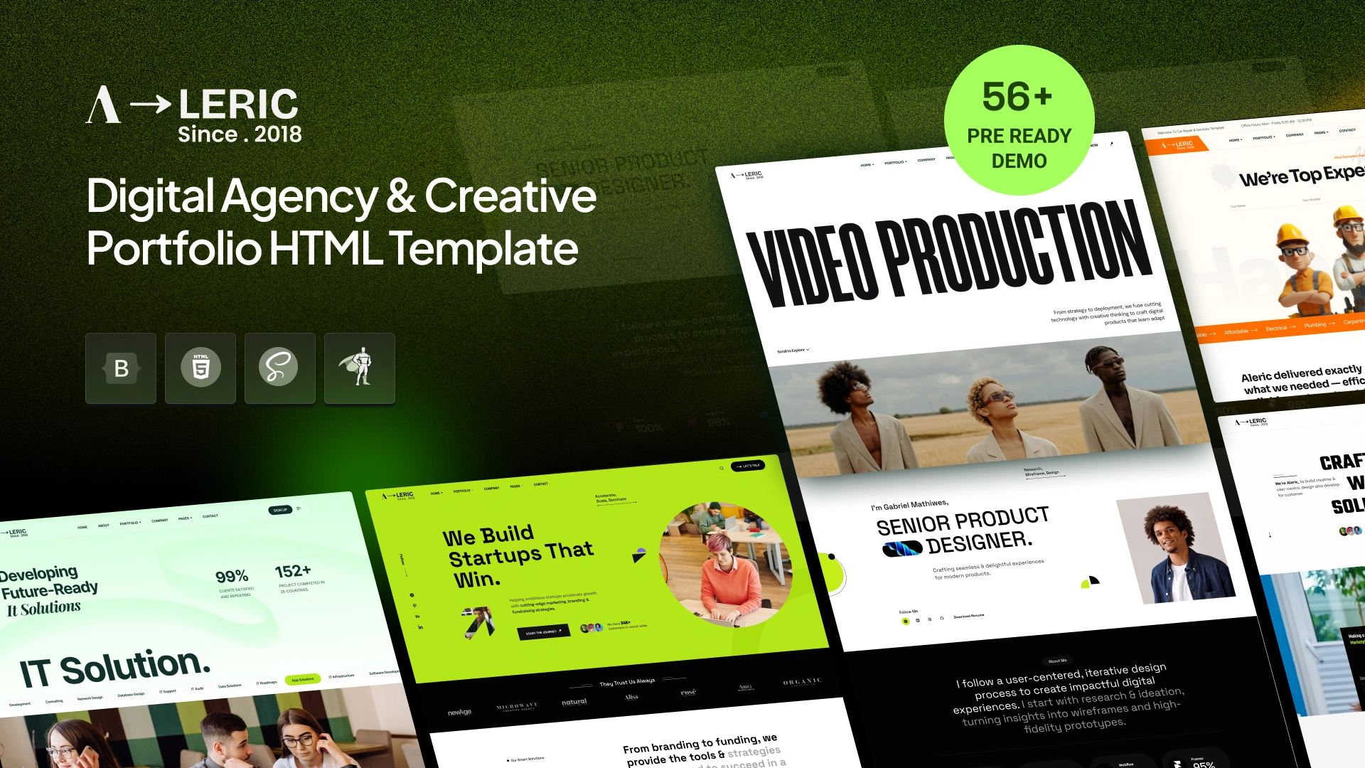 Aleric - Digital Agency Creative Portfolio HTML Template