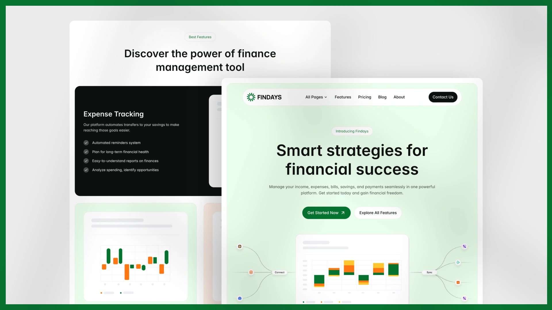 Findays - Multi Layout SaaS Figma Website Template