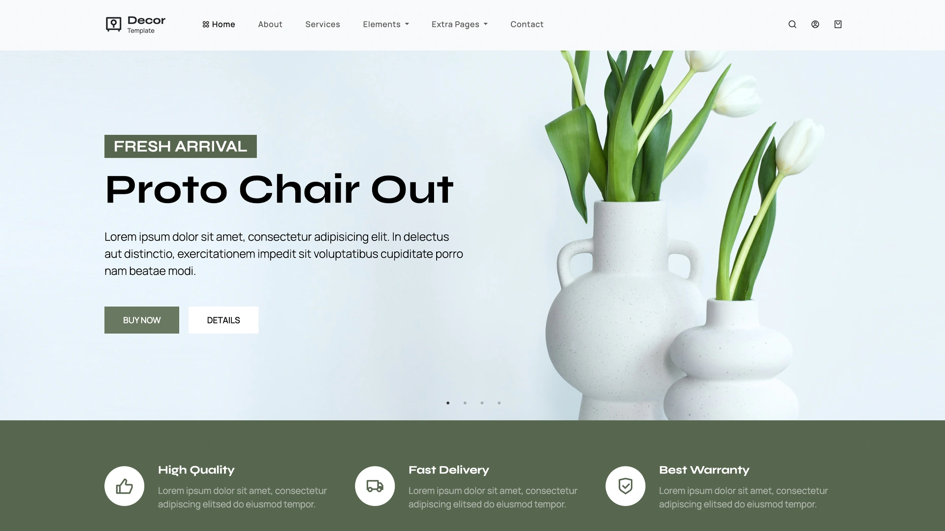 Homzdcor - Home Decor & Interior Design Website Template