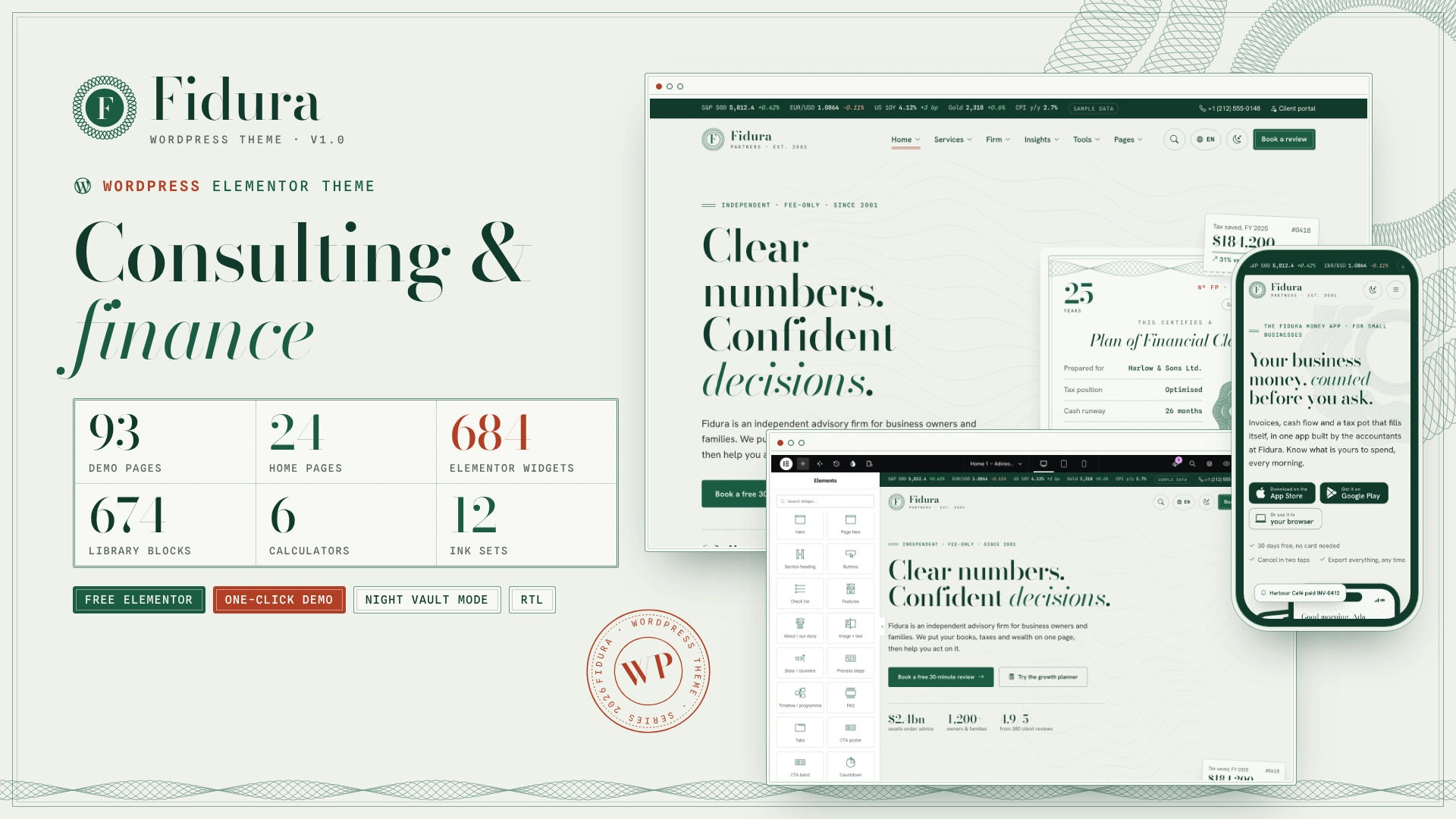 Fidura - Consulting & Finance WordPress Theme
