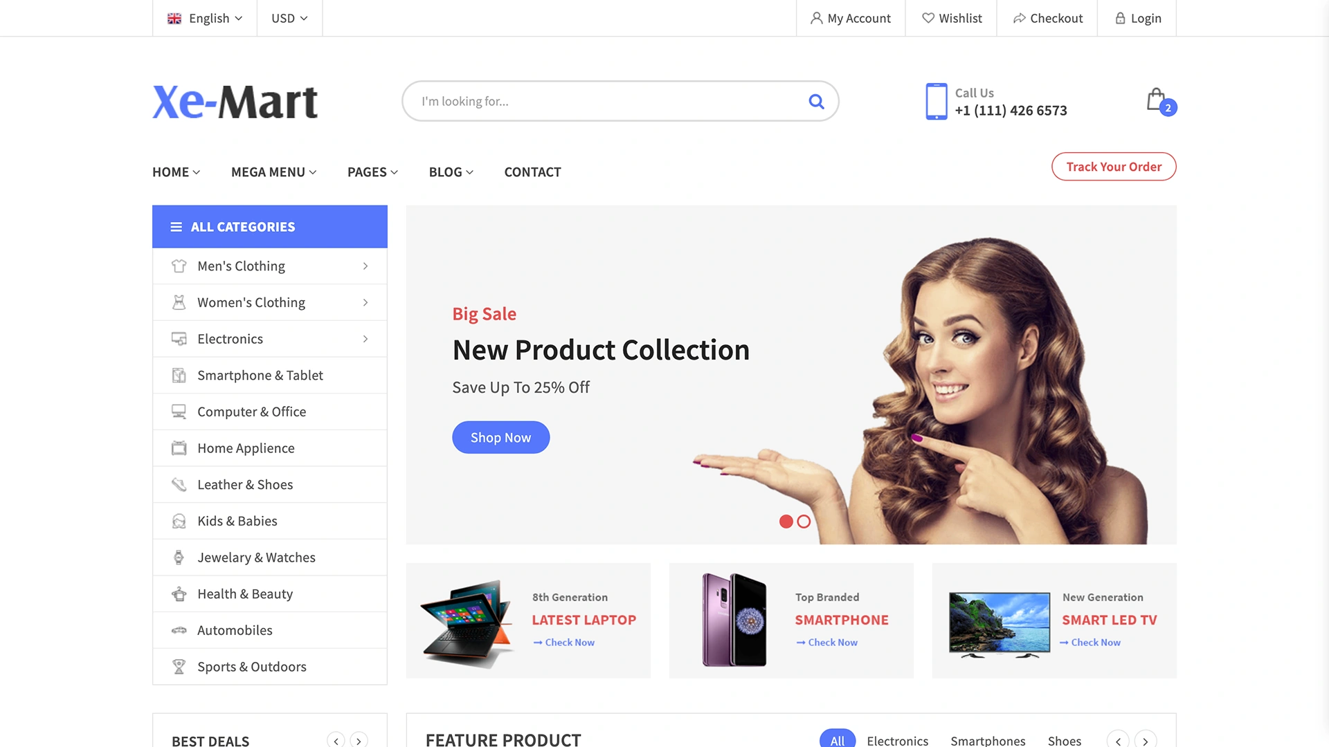 XeMart - Ecommerce Template