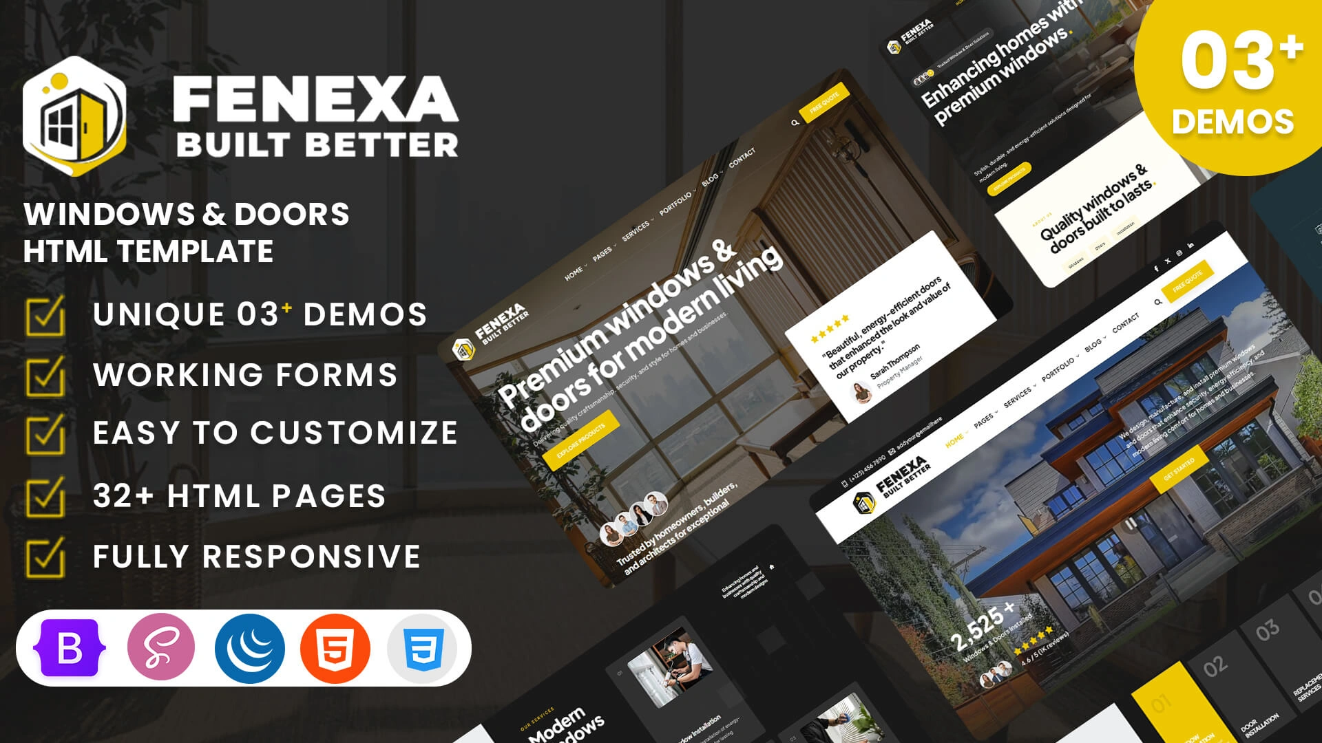 Fenexa - Windows & Doors HTML Template