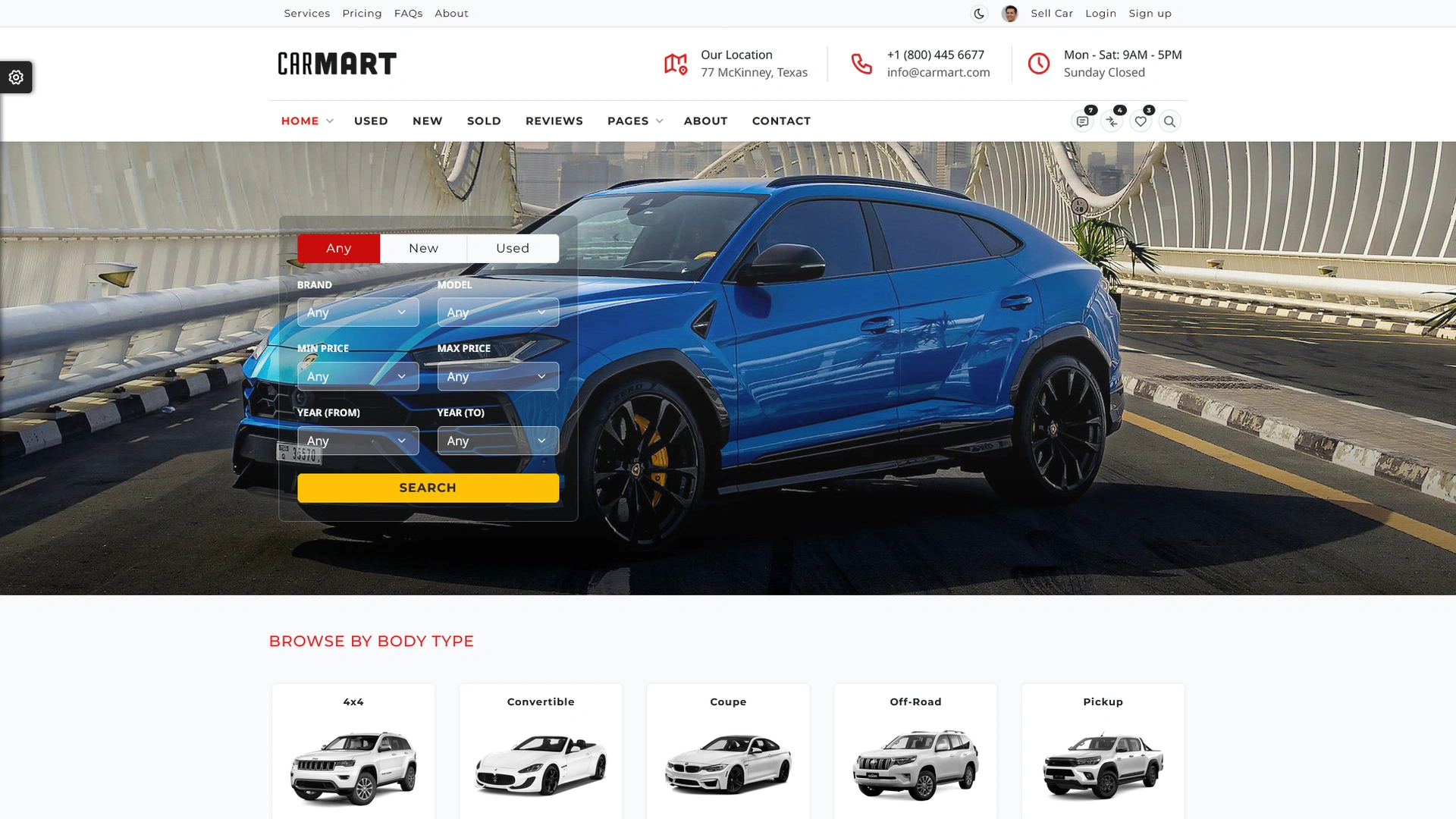 CarMart - Automotive Car Dealership WordPress Theme