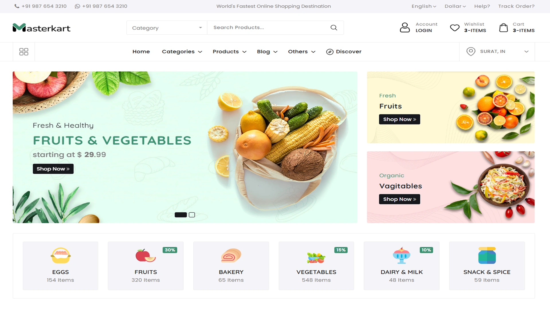 Masterkart - eCommerce Bootstrap + Tailwind CSS Template