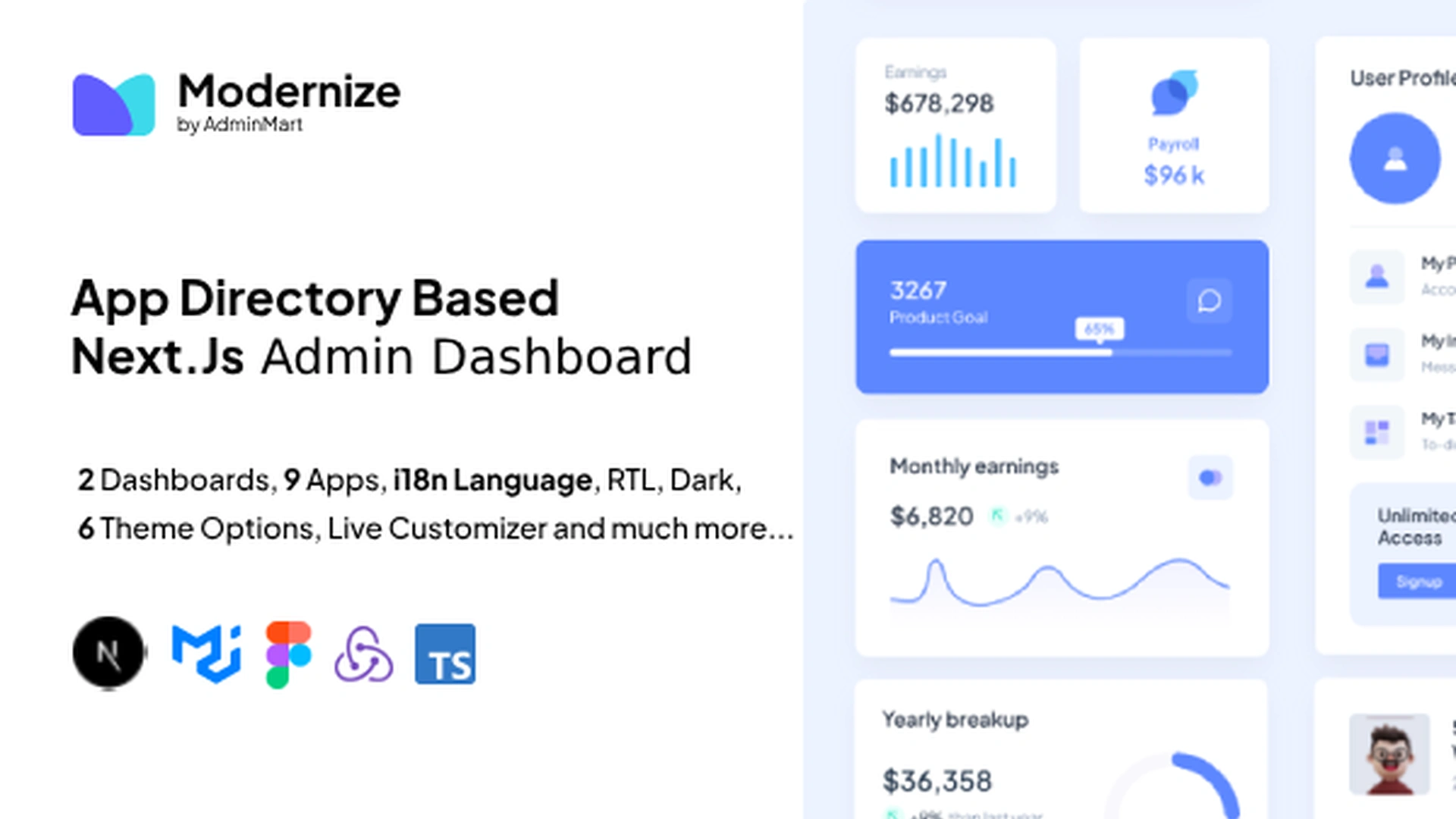 Modernize - Next.js Admin Dashboard