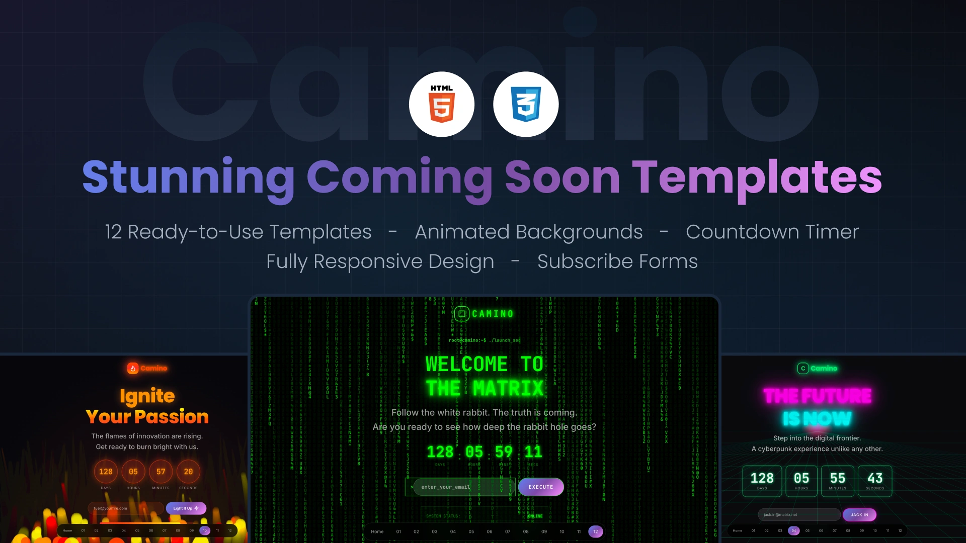 Camino - Coming Soon HTML Template