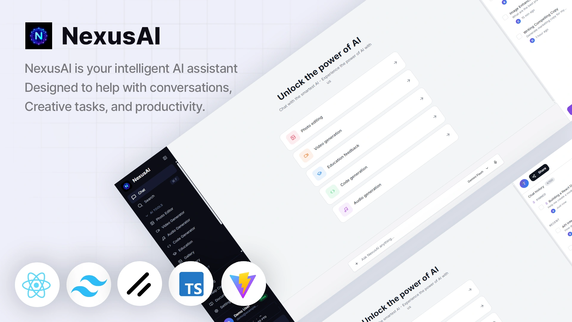 Nexus AI - Complete AI Application & Dashboard