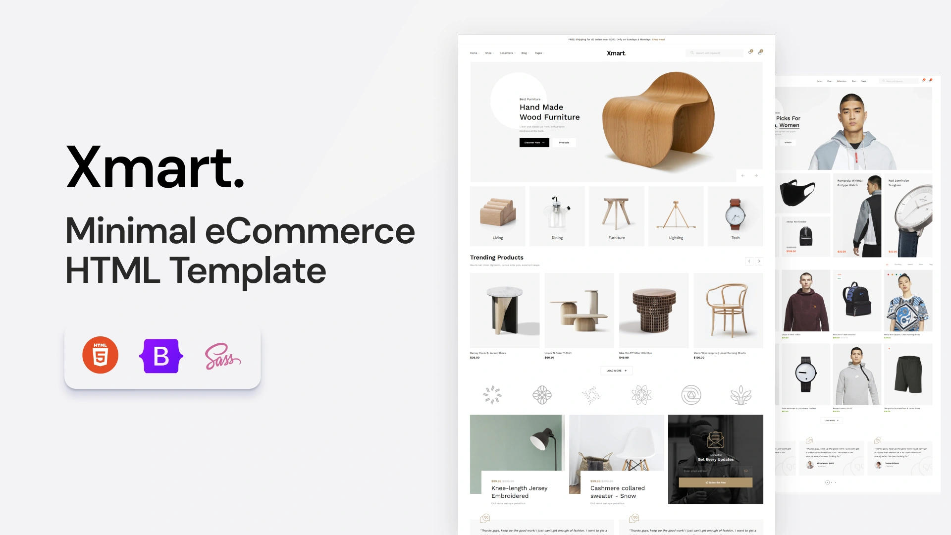 Xmart - Minimal eCommerce HTML Template