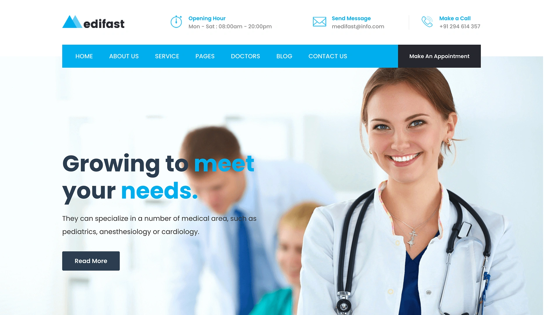 Medifast - Bootstrap Medical Template