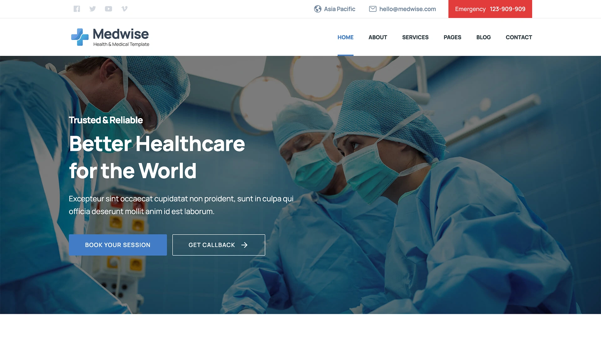 Medwise - Medical and Health Template