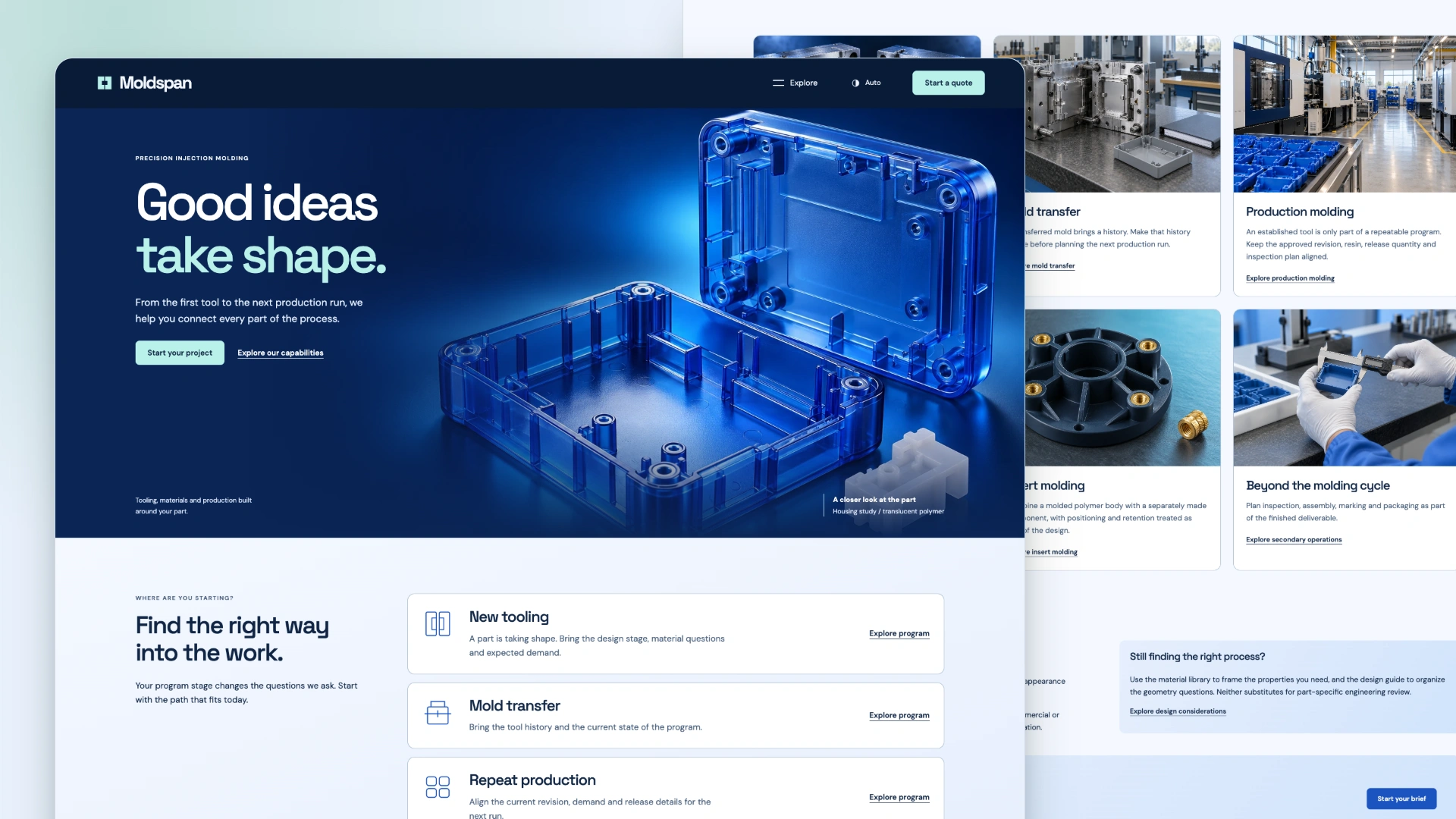 Moldspan - Precision Injection Molding HTML Website Template