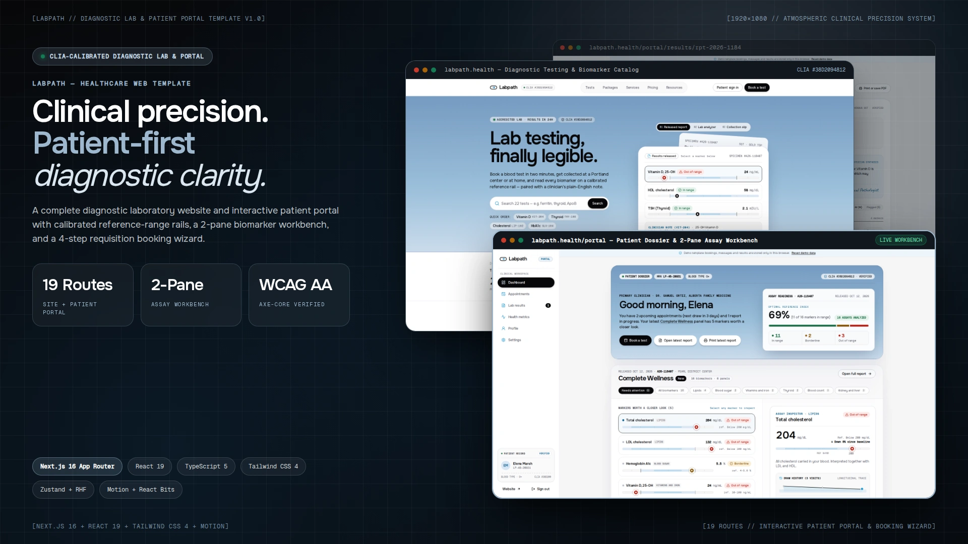 Labpath - Diagnostic Lab & Patient Portal Next.js Template