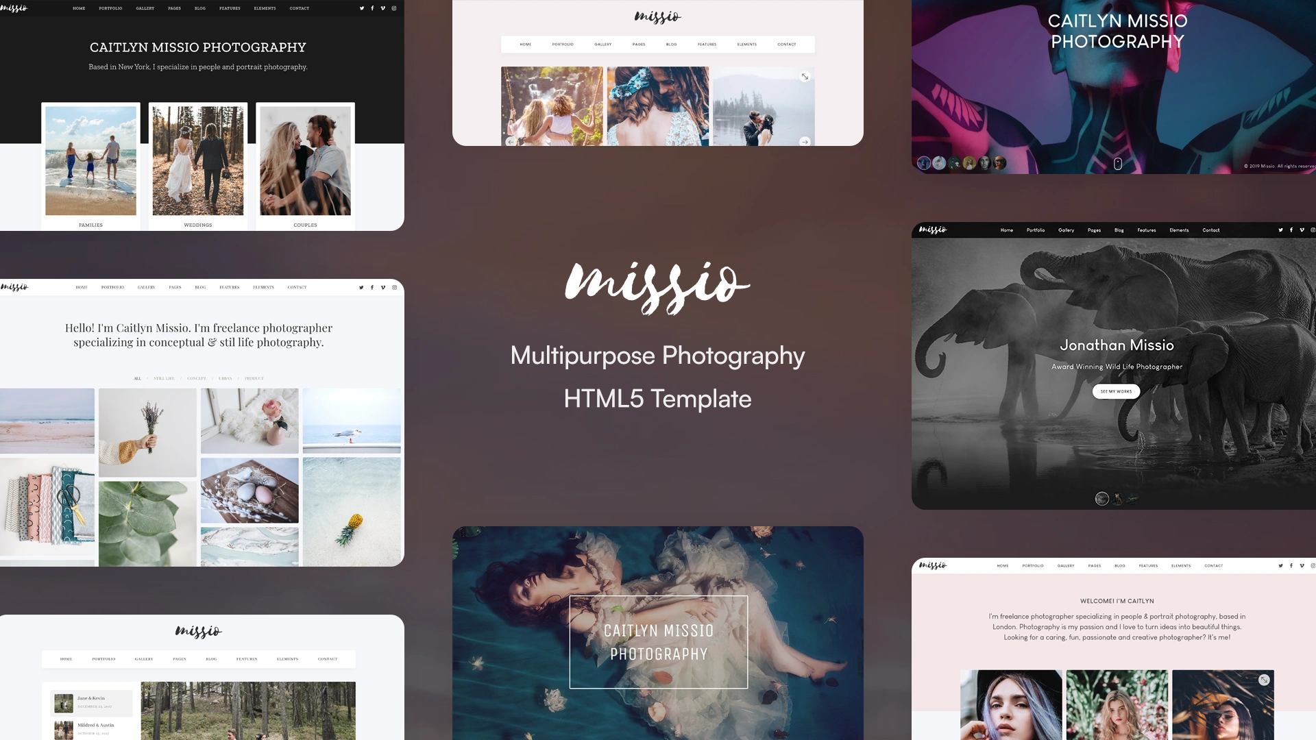 Missio - Photography Portfolio HTML Template