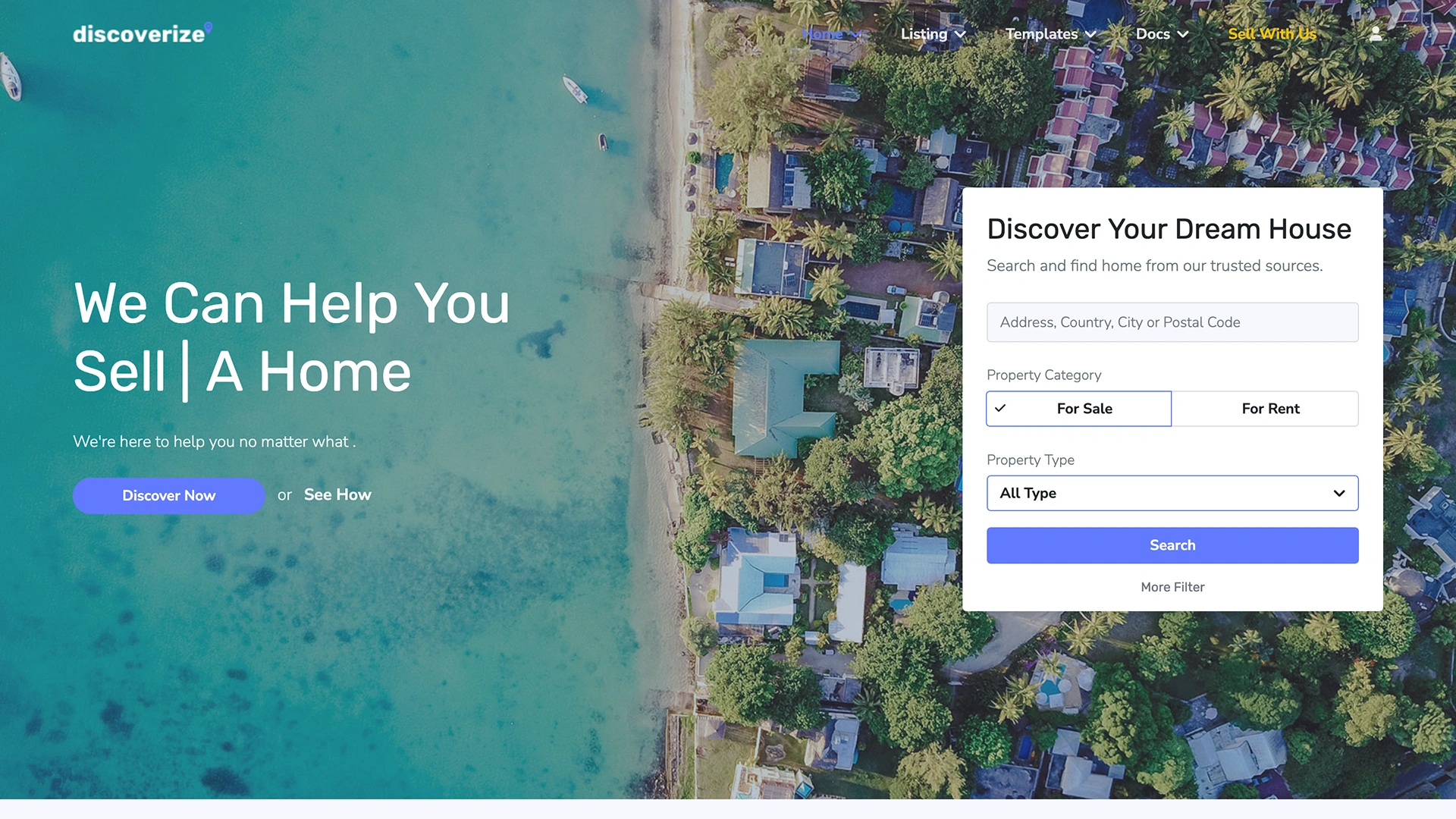Discoverize - Property Listing HTML Template