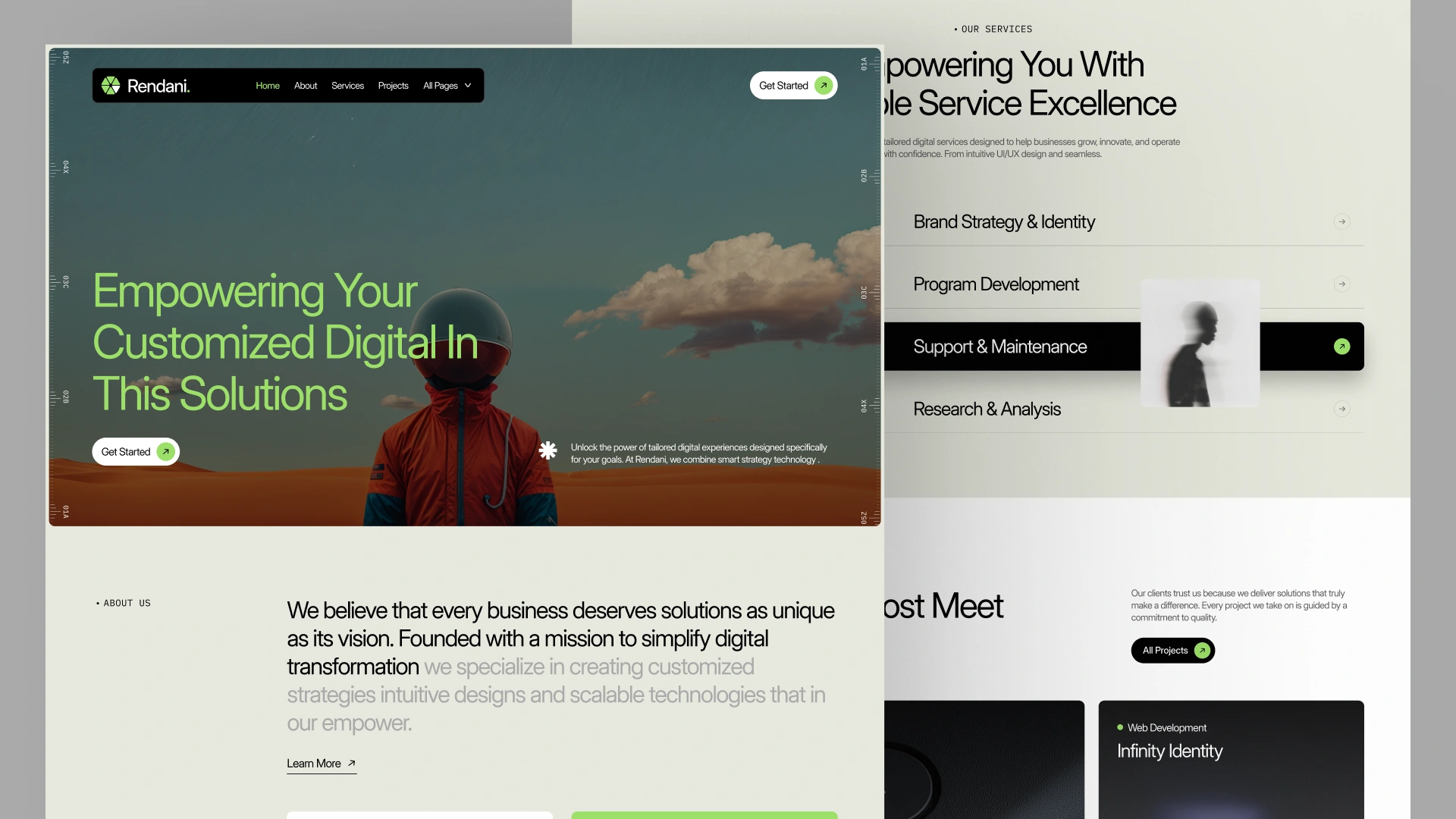 Rendani - Creative Portfolio & Marketing Agency HTML Template