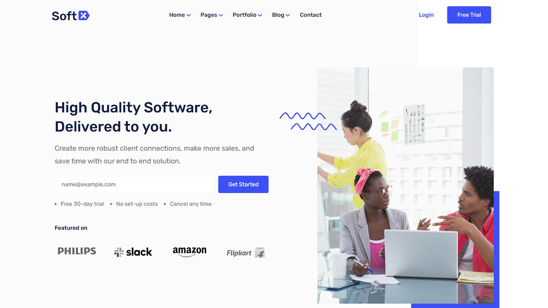 Soft-x - Landing & Startup Agency Template