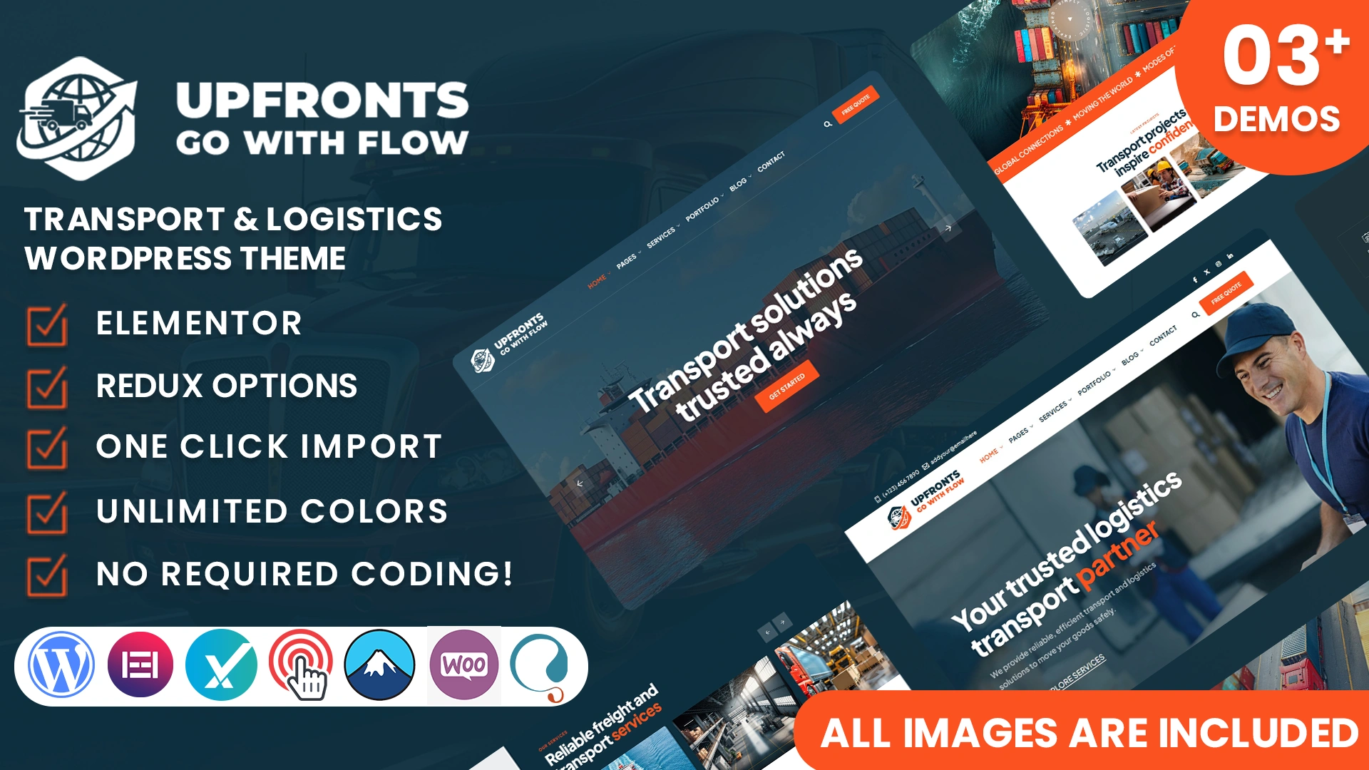 Upfronts - Transport & Logistics WordPress Theme