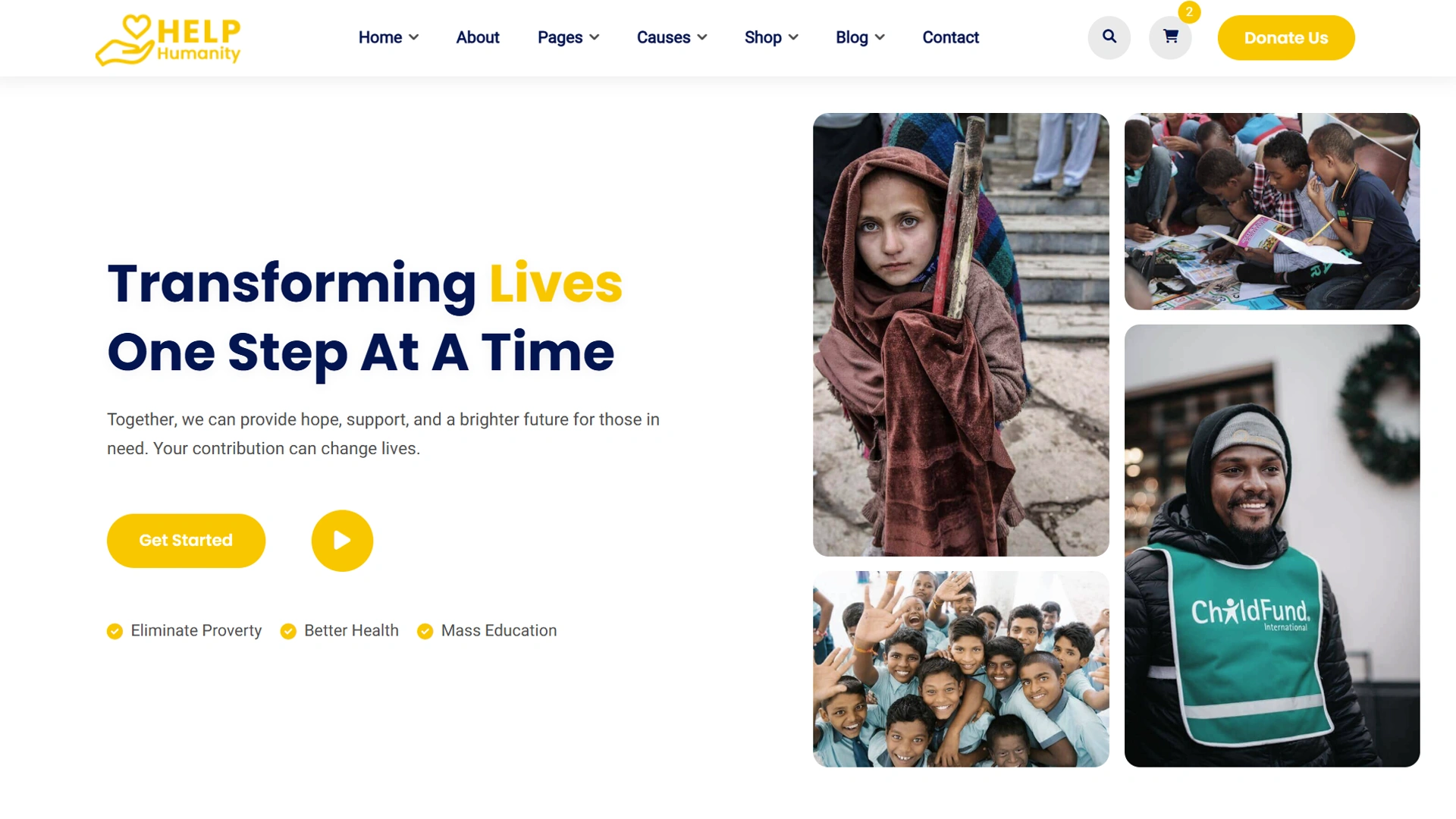 HelpPlus - Nonprofit Charity Donation Template