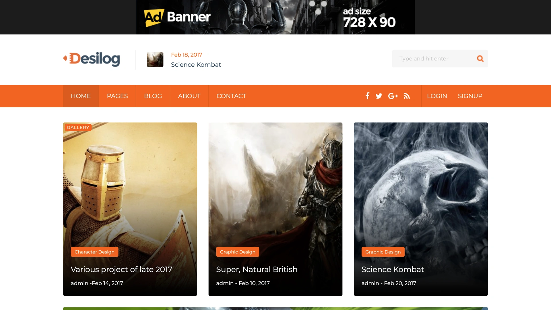 Desilog - Responsive Blog Template