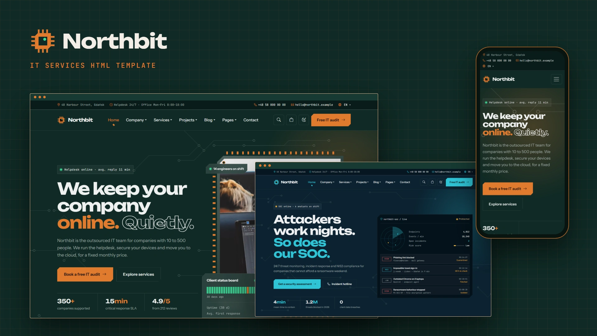 Northbit - IT Services & Solutions HTML Template