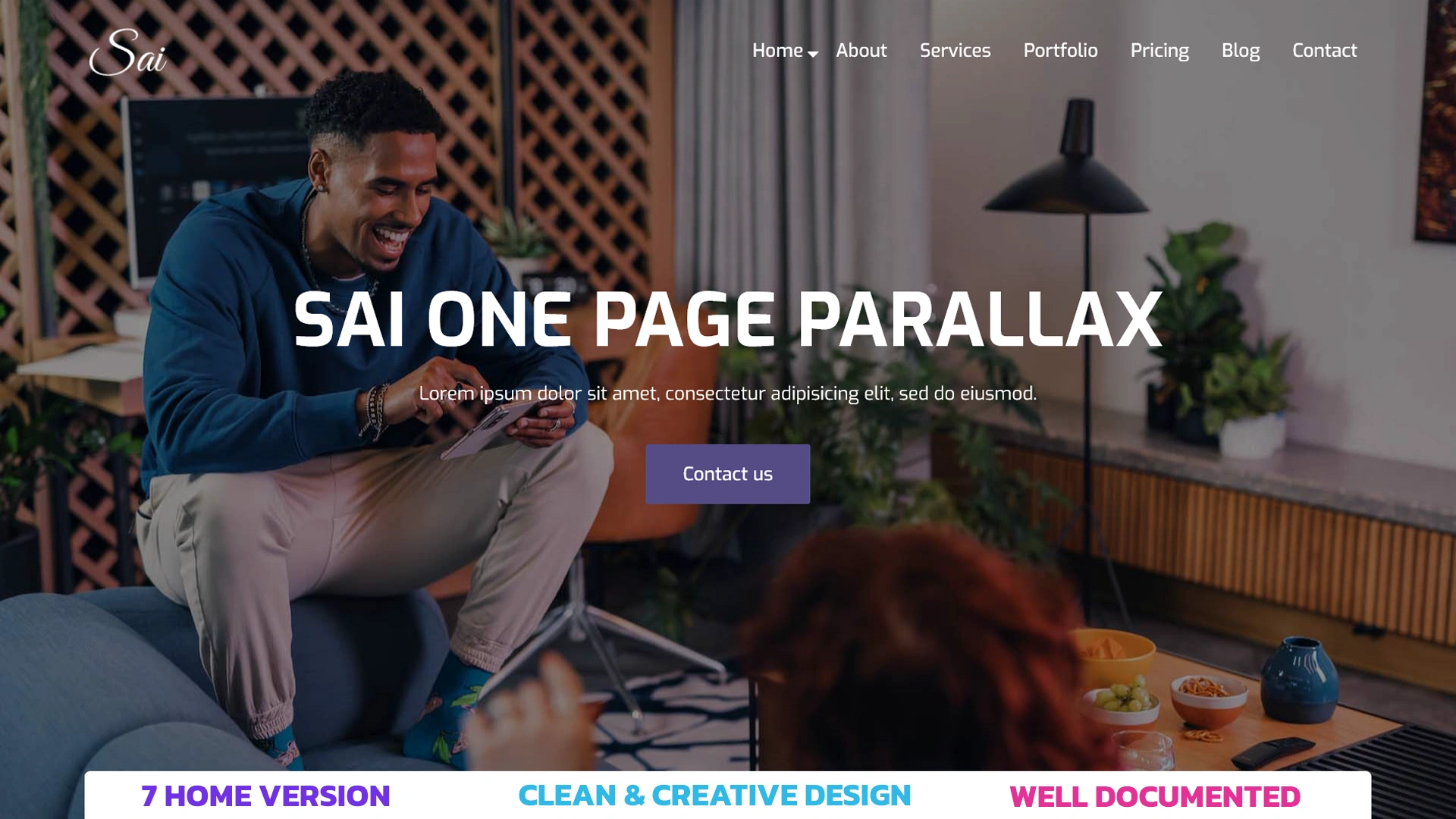 Sai - One Page Parallax Template