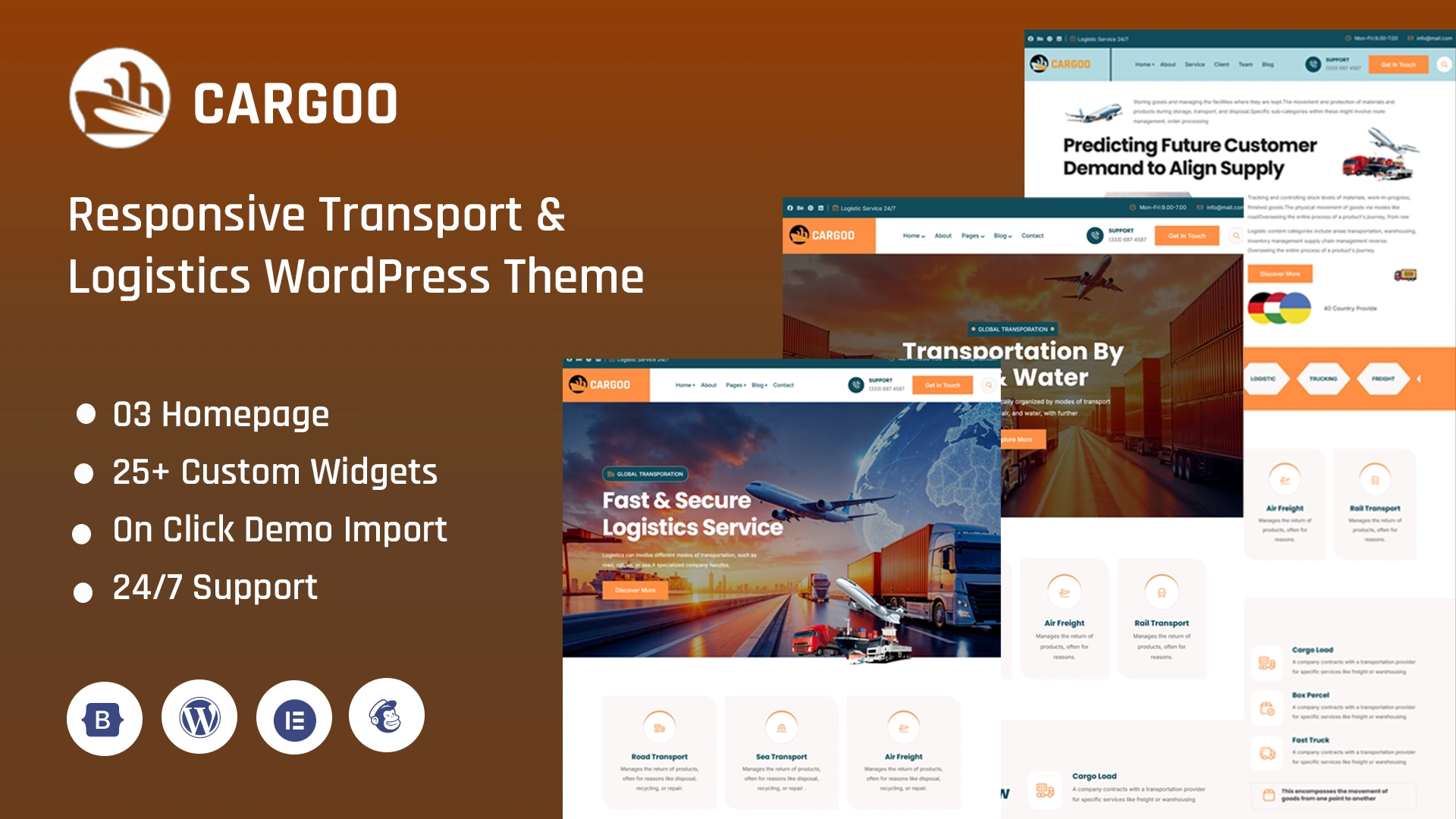 Cargoo - Responsive Transport & Logistics WordPress Theme
