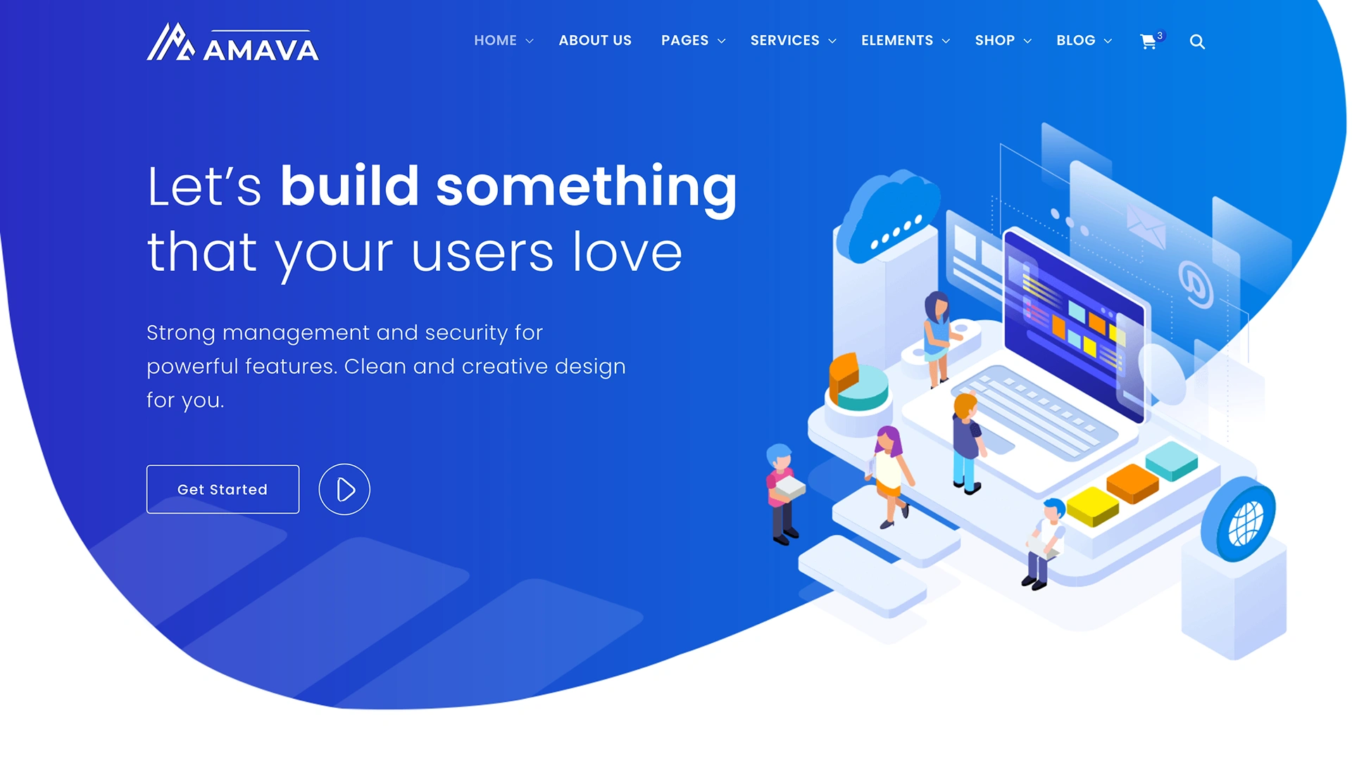 Amava - Startup Agency and SaaS Template