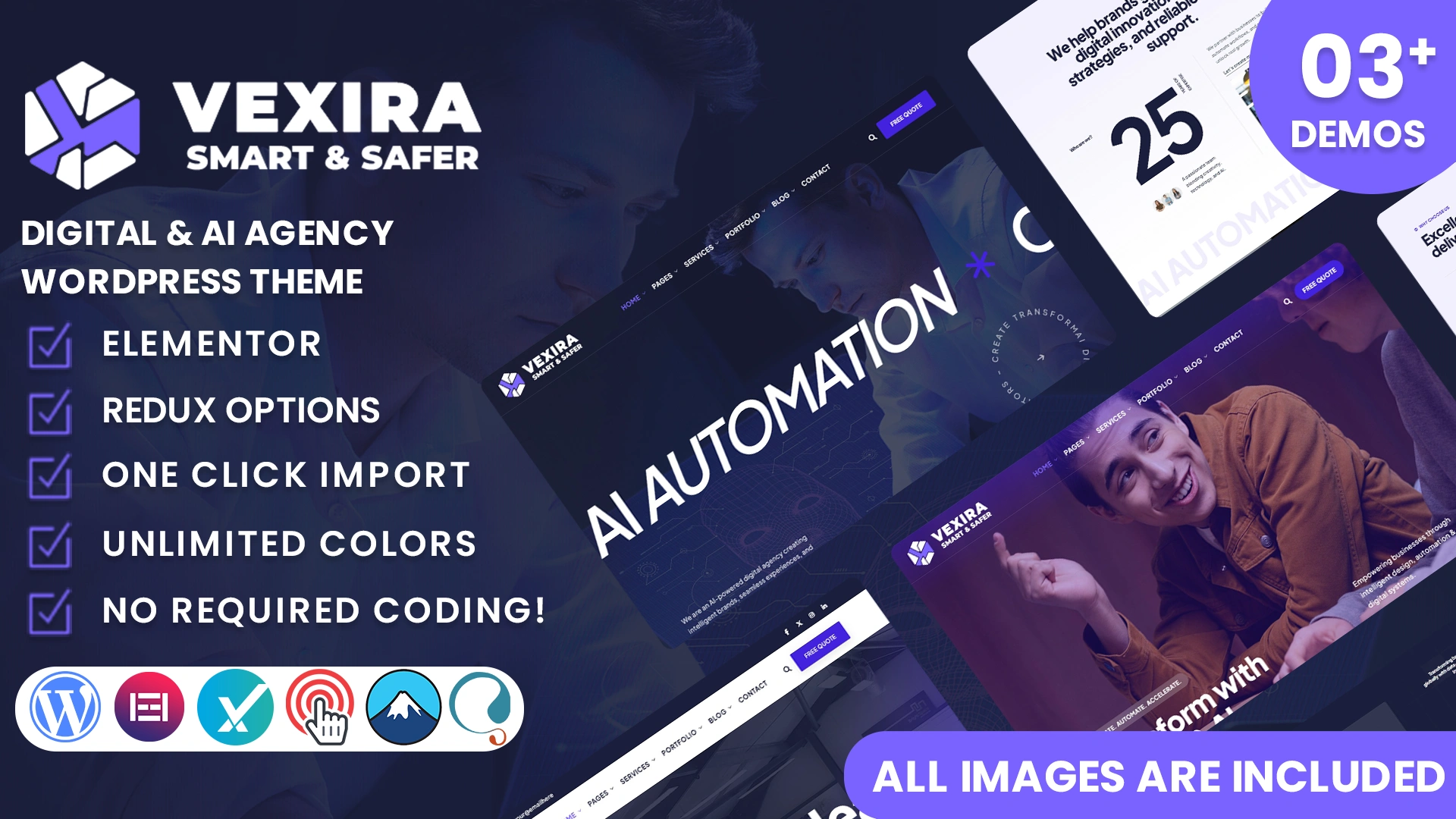 Vexira - Digital & AI Agency WordPress Theme