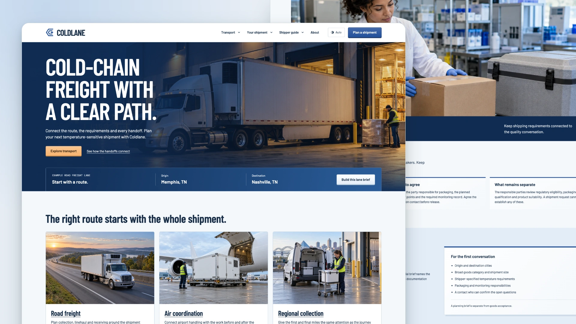 Coldlane - Cold Chain Logistics HTML Website Template