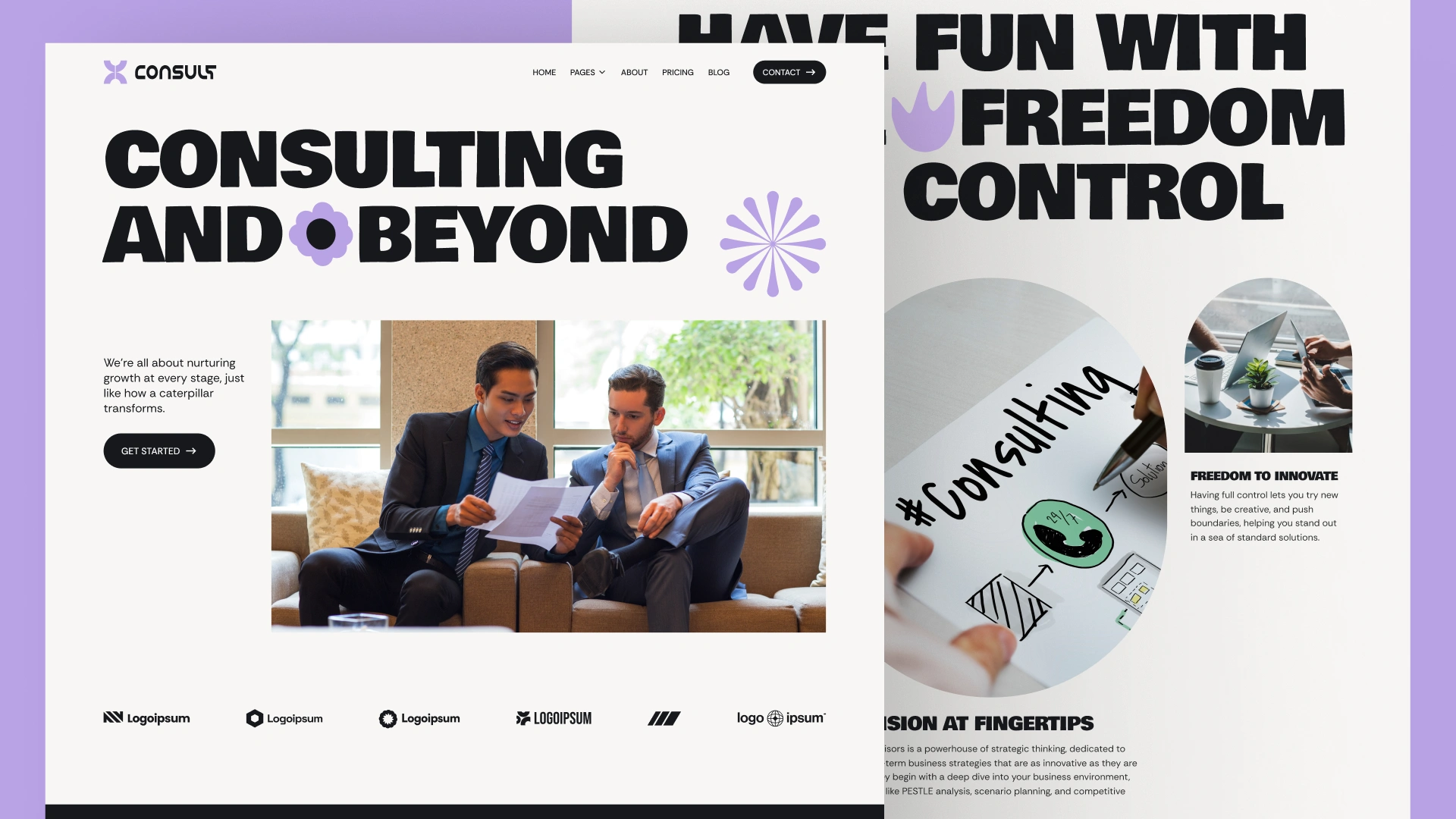 ConsultX - Consulting, Training, & Business Framer and Figma Template