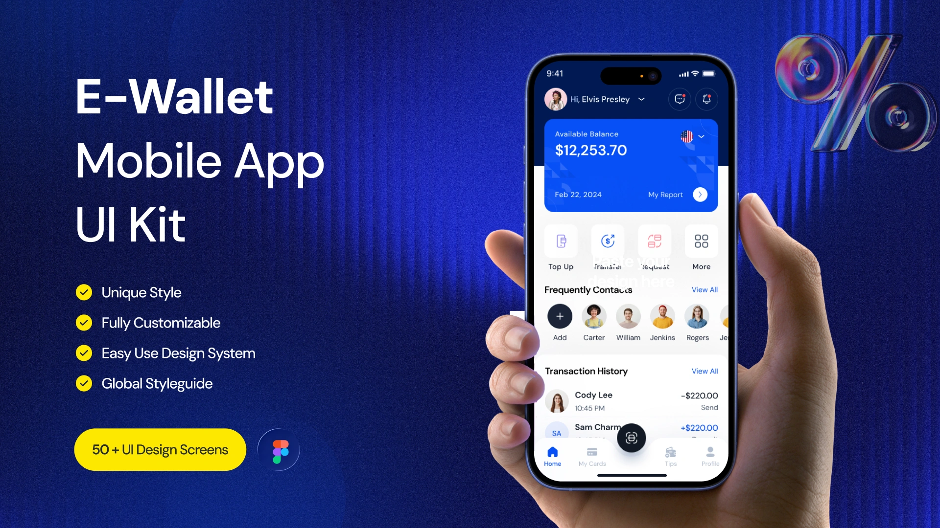 QraPay - E-Wallet Mobile App UI Kit