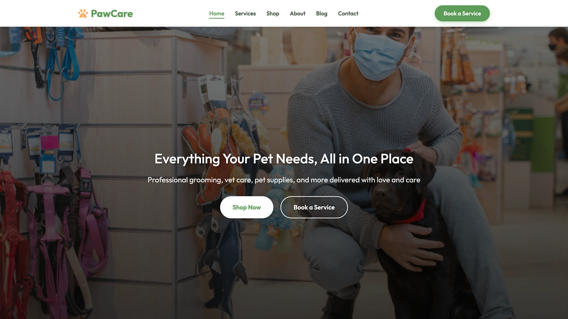 PawCare - Veterinary & Pet Shop HTML Bootstrap Template