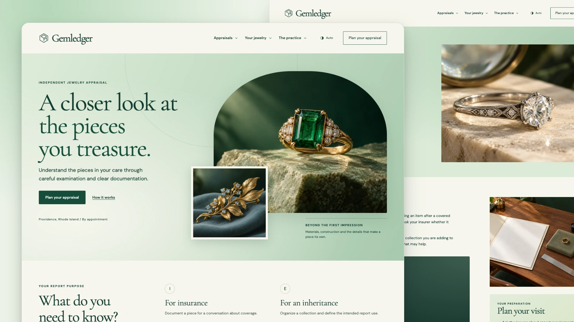 Gemledger - Estate Jewelry Appraisal HTML Website Template