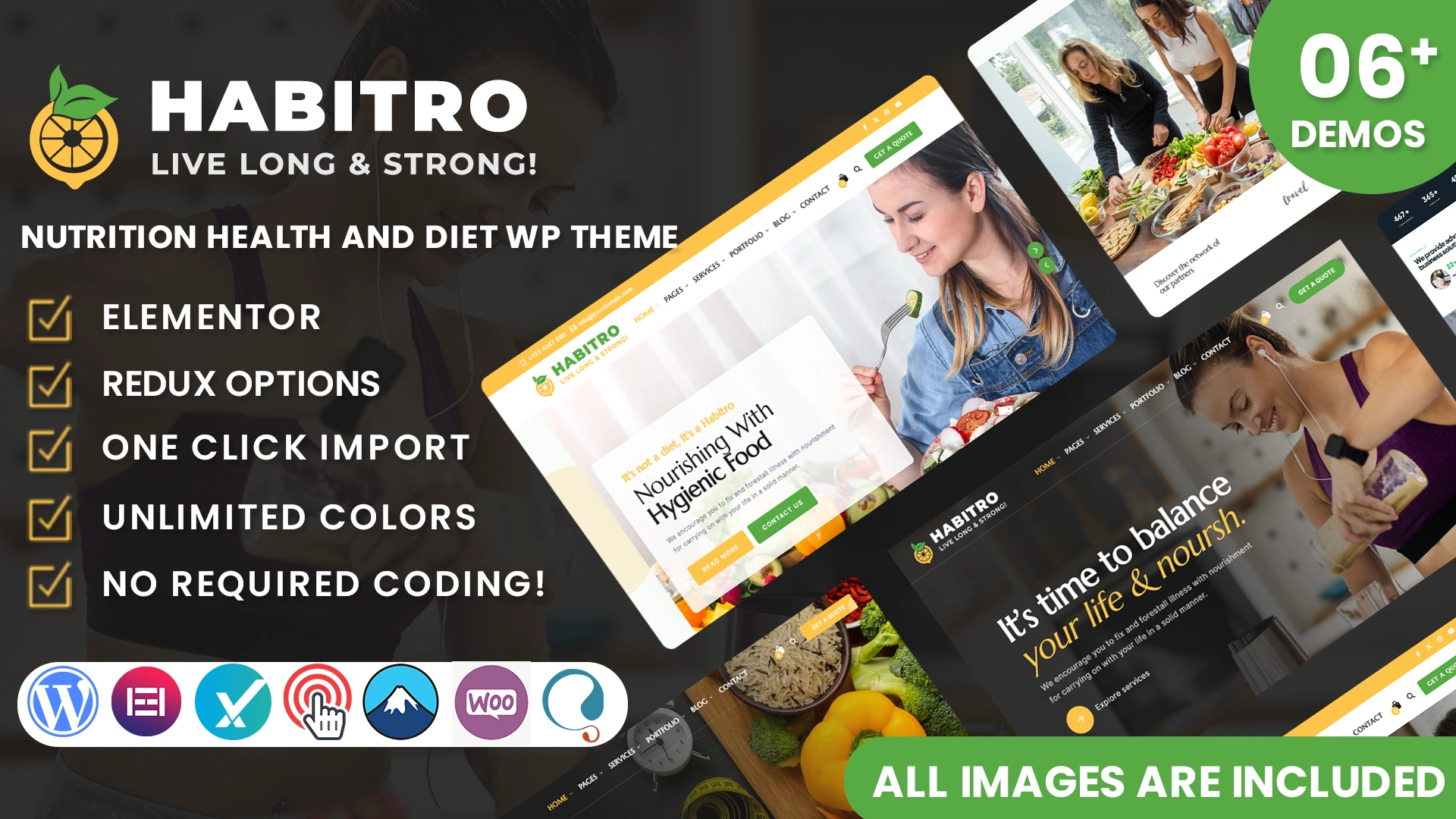 Habitro - Nutrition Health and Diet WordPress Theme