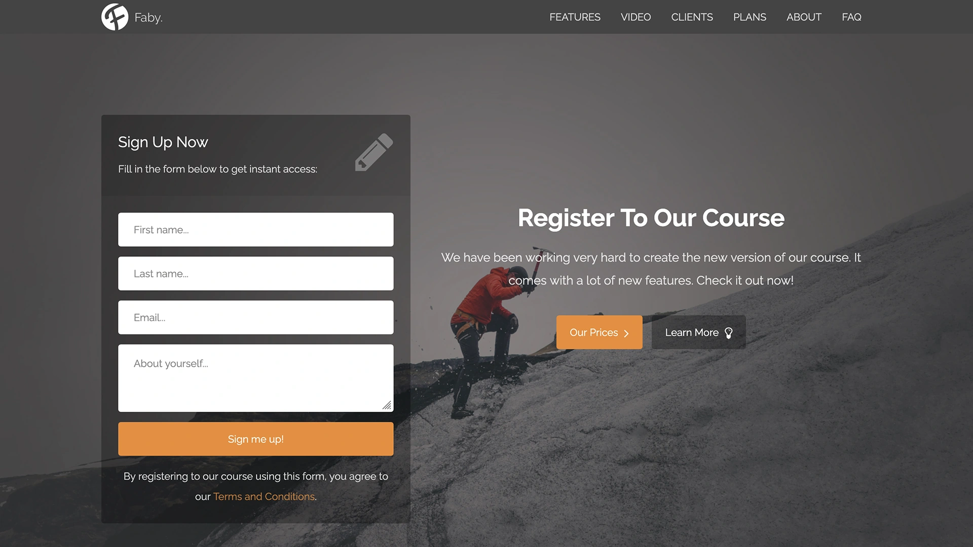 Faby - Multi Purpose Landing Page