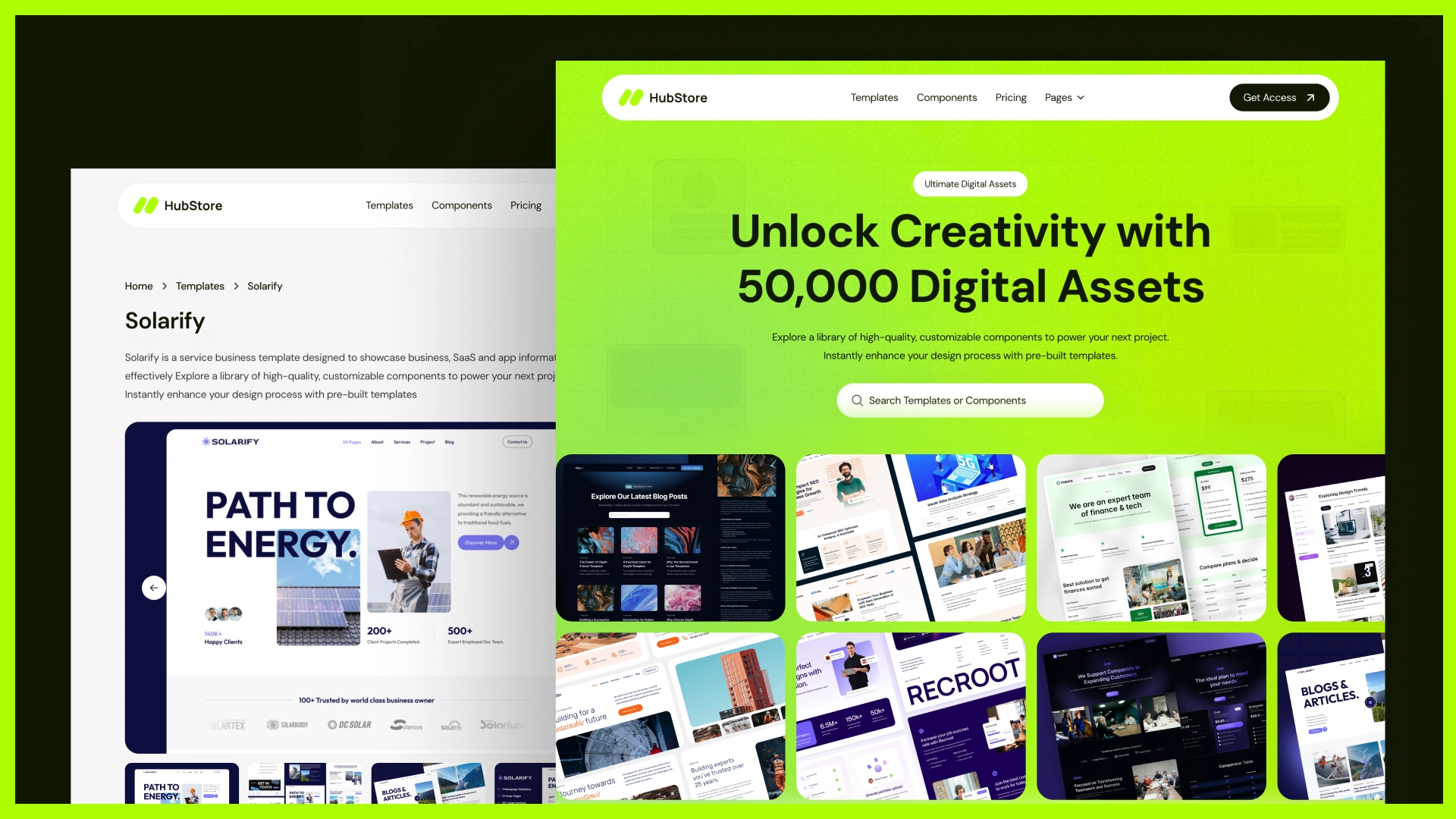 HubStore - Product Membership Figma Template Store