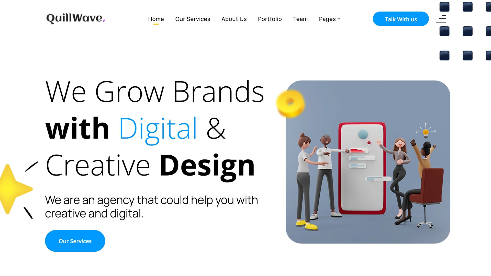 QuillWave - Creative Agency and Business HTML Template