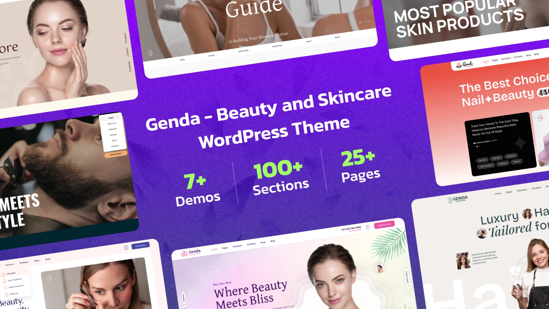 Genda - Beauty & Skincare WordPress Theme